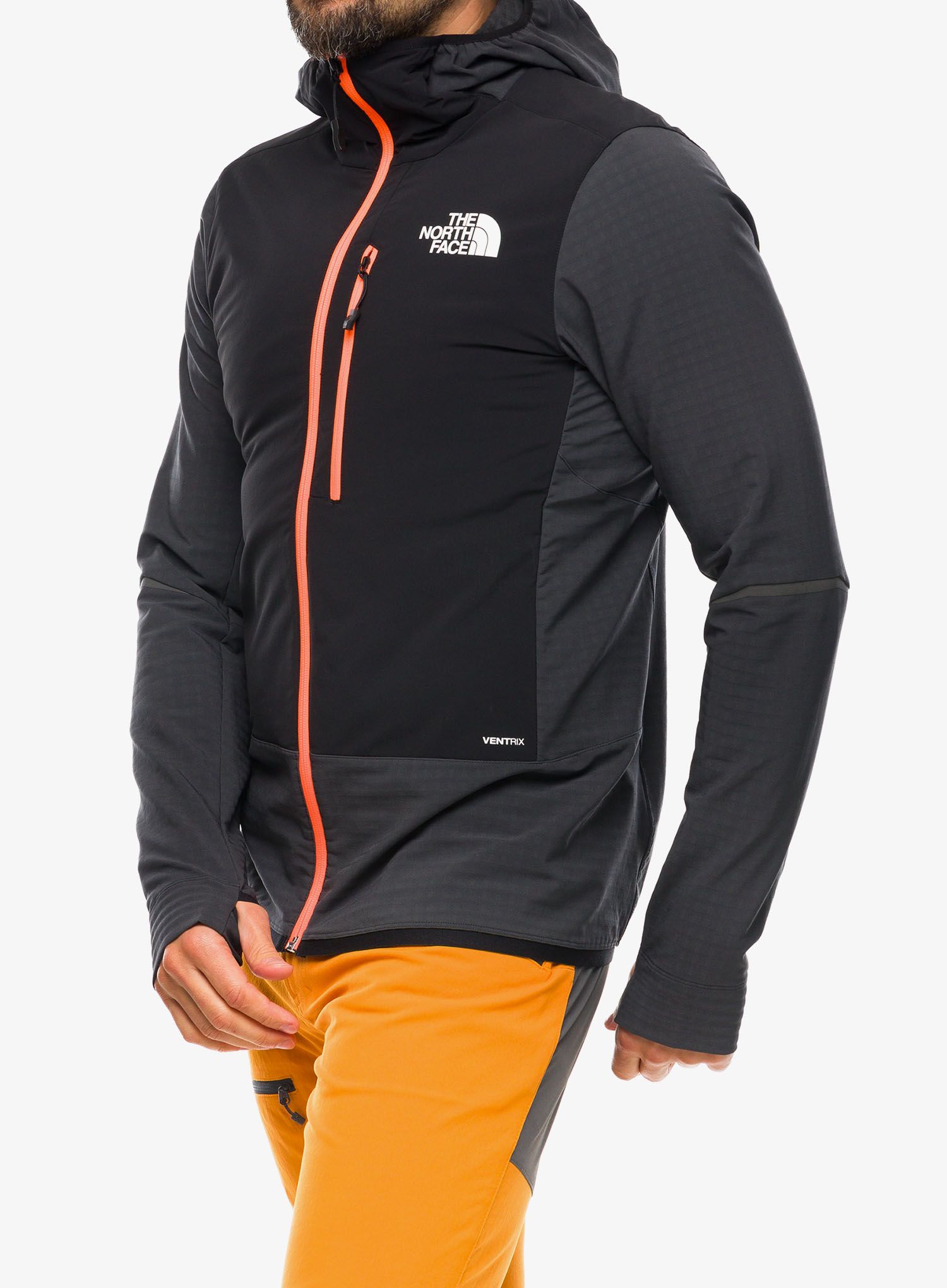 Jakna za turno smučanje The North Face Dawn Turn Hybrid Ventrix Midlayer - grey/orange