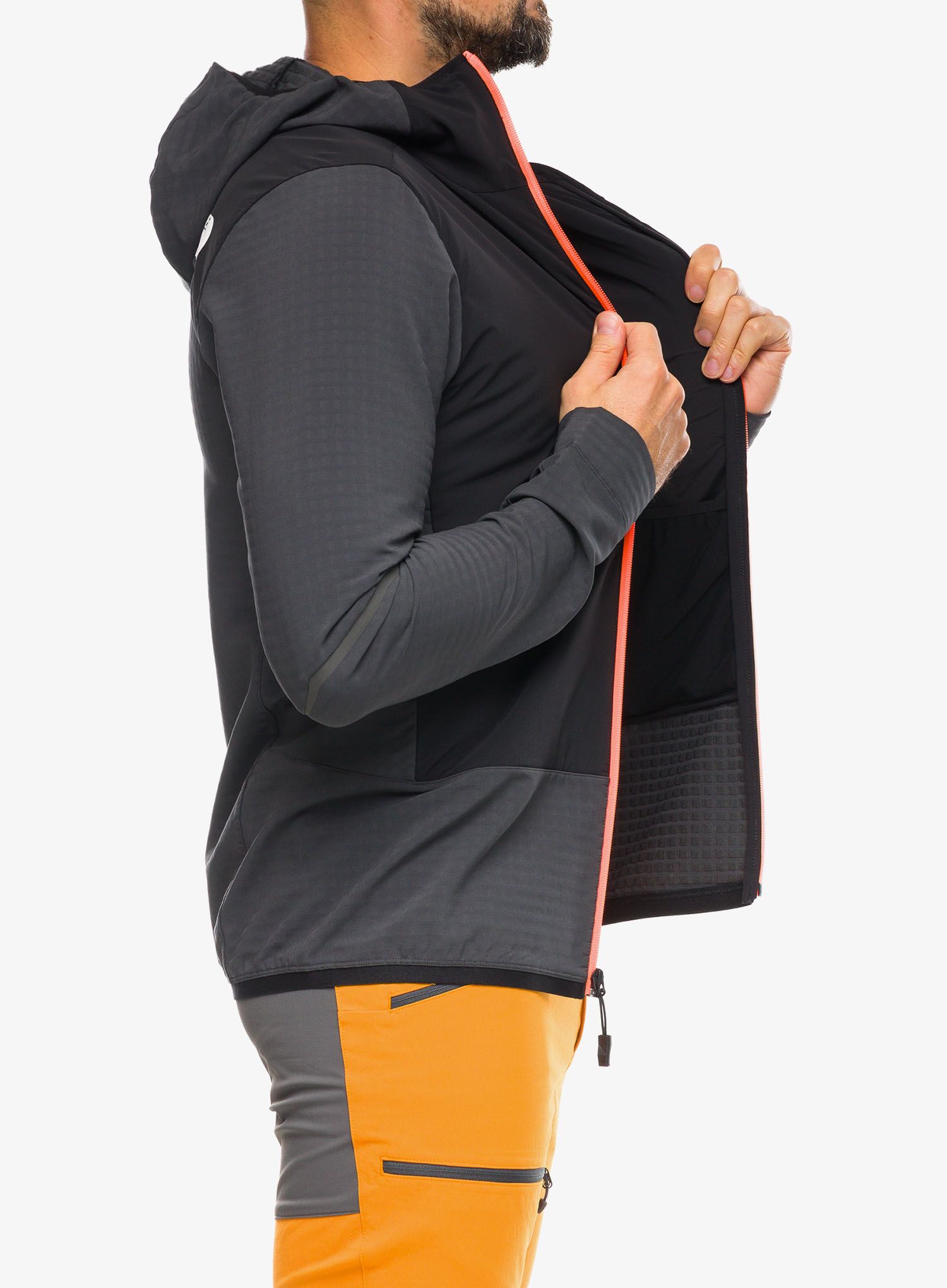 Jakna za turno smučanje The North Face Dawn Turn Hybrid Ventrix Midlayer - grey/orange