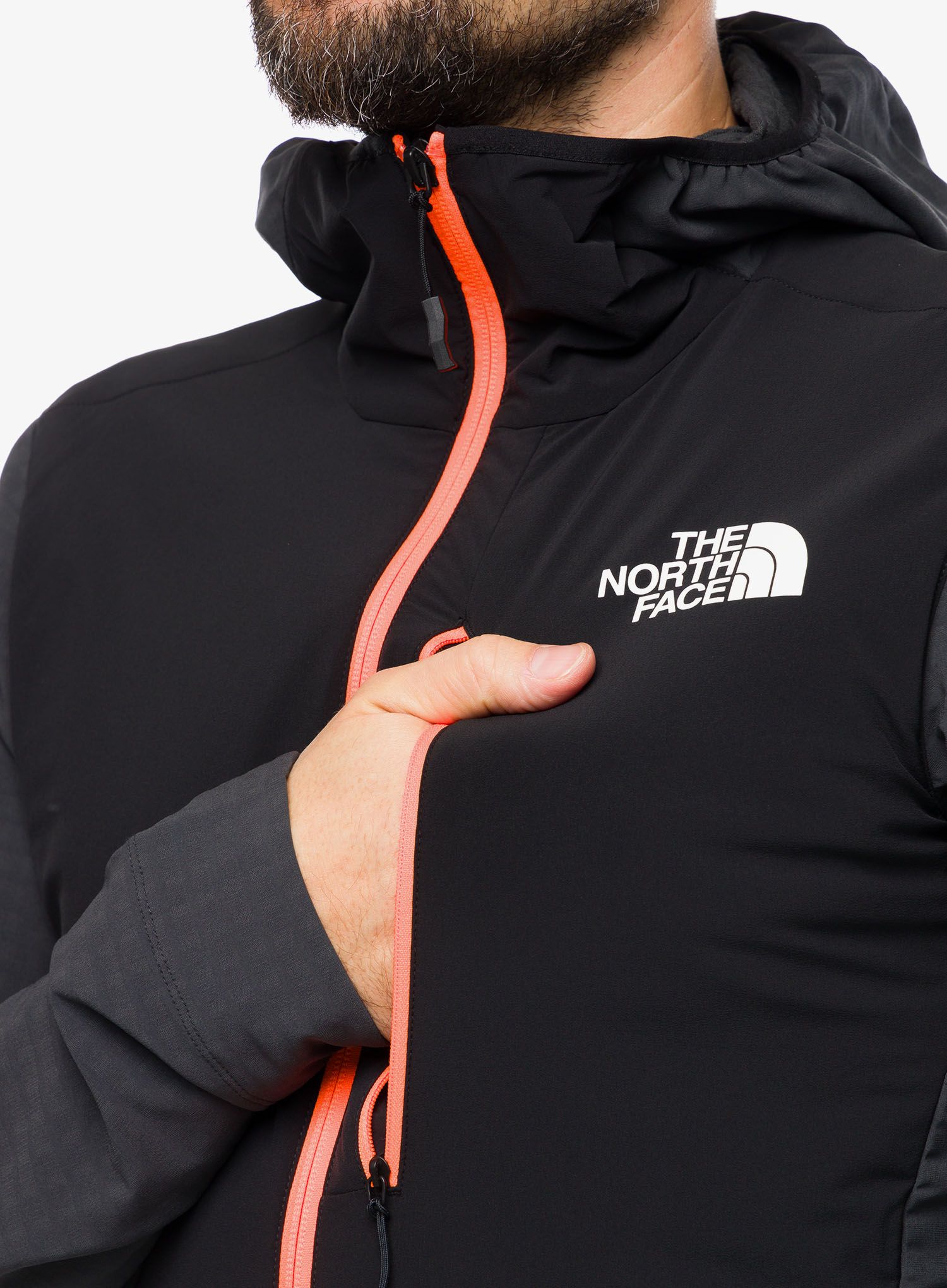 Jakna za turno smučanje The North Face Dawn Turn Hybrid Ventrix Midlayer - grey/orange