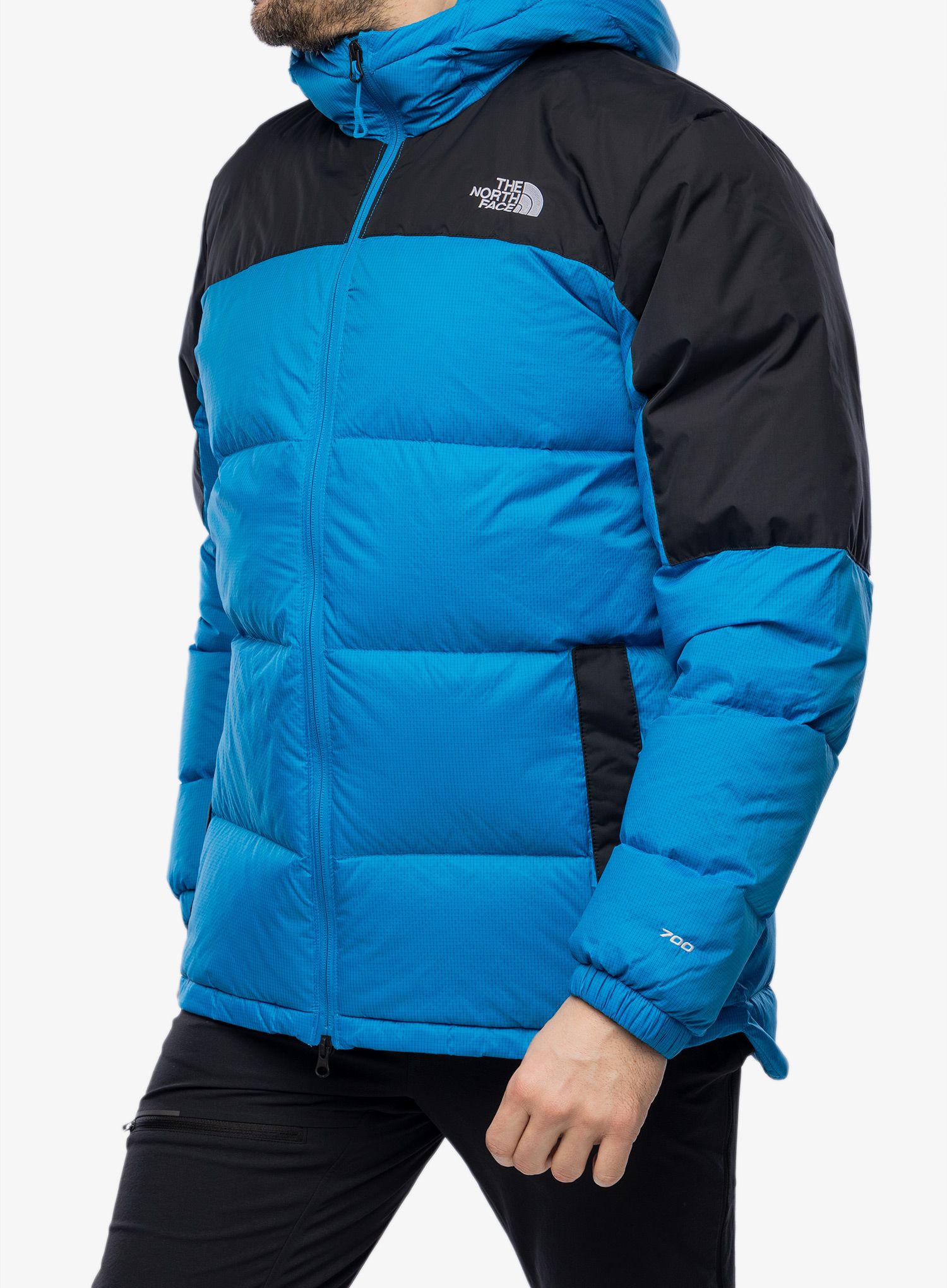 Puhovka The North Face Diablo Down Hoodie - skyline blue/tnf black