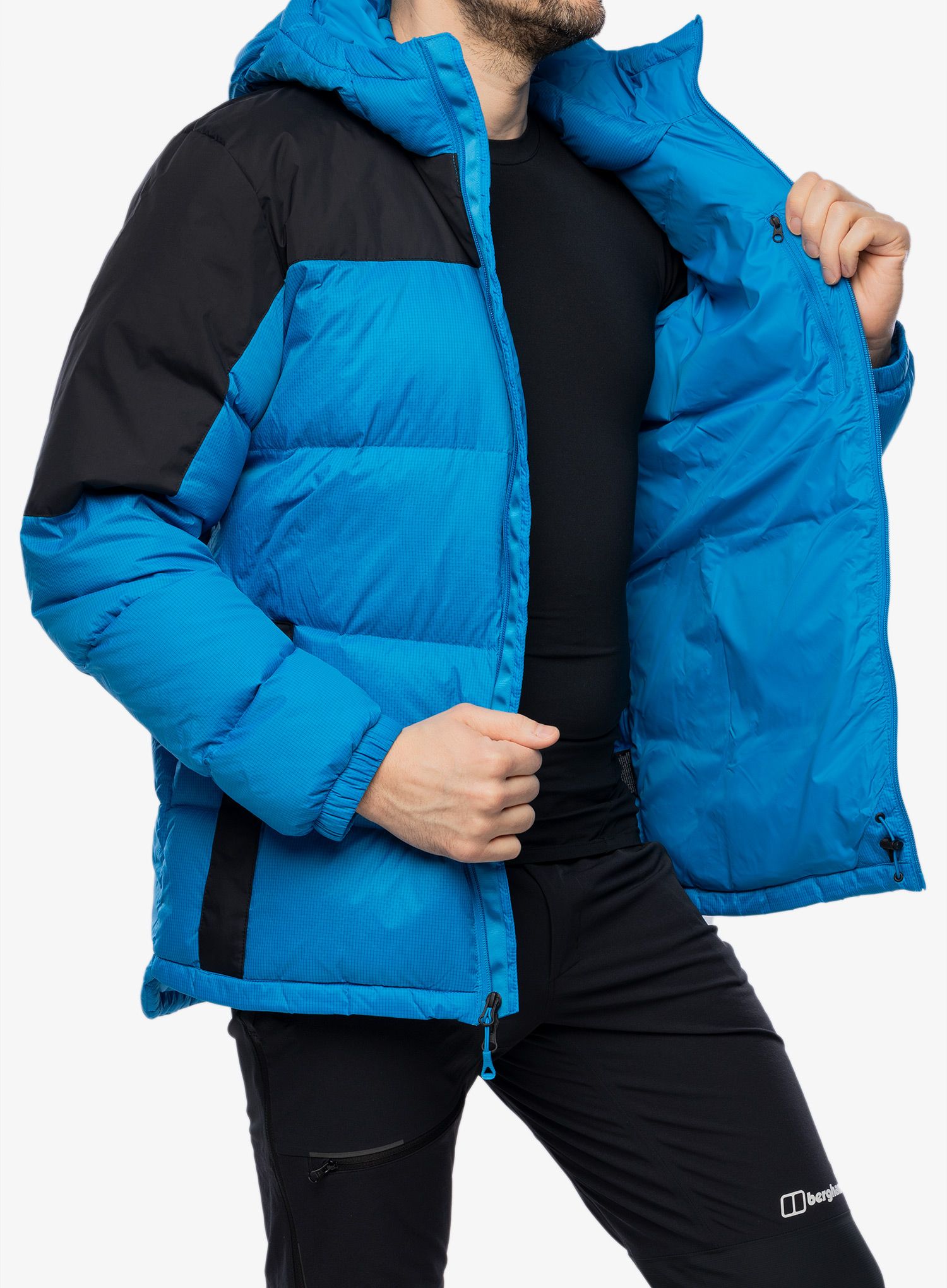 Puhovka The North Face Diablo Down Hoodie - skyline blue/tnf black