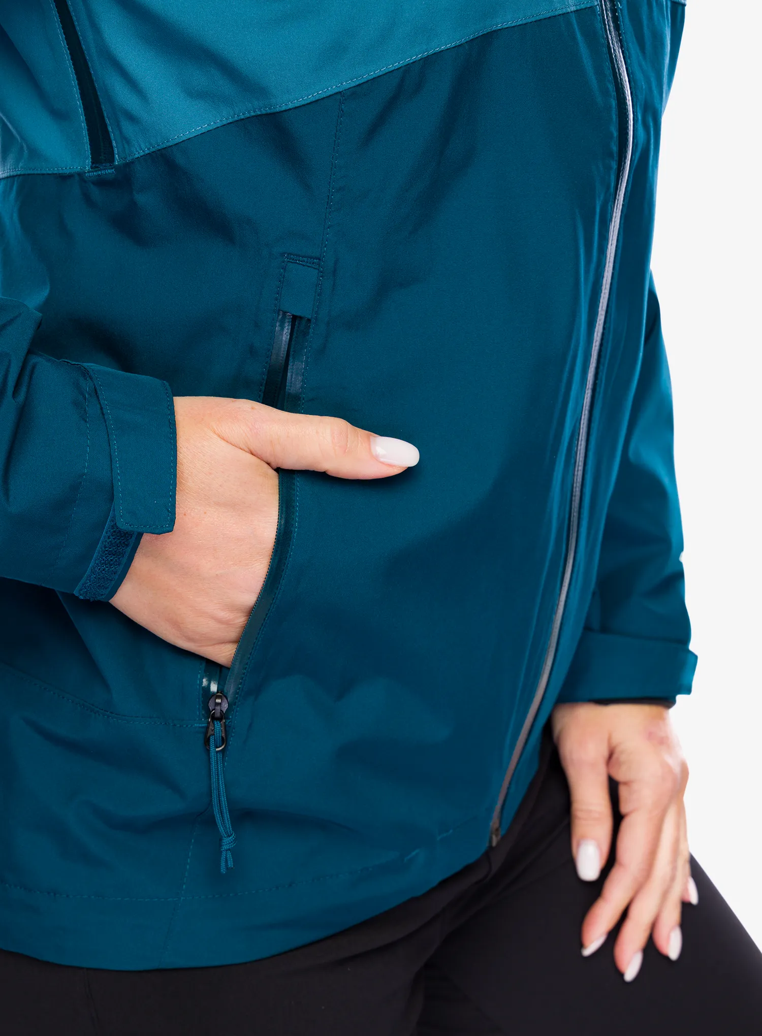 Ženska nepremočljiva jakna The North Face Diablo Dynamic Zip-In Jacket - mallard blue/midnight petrol