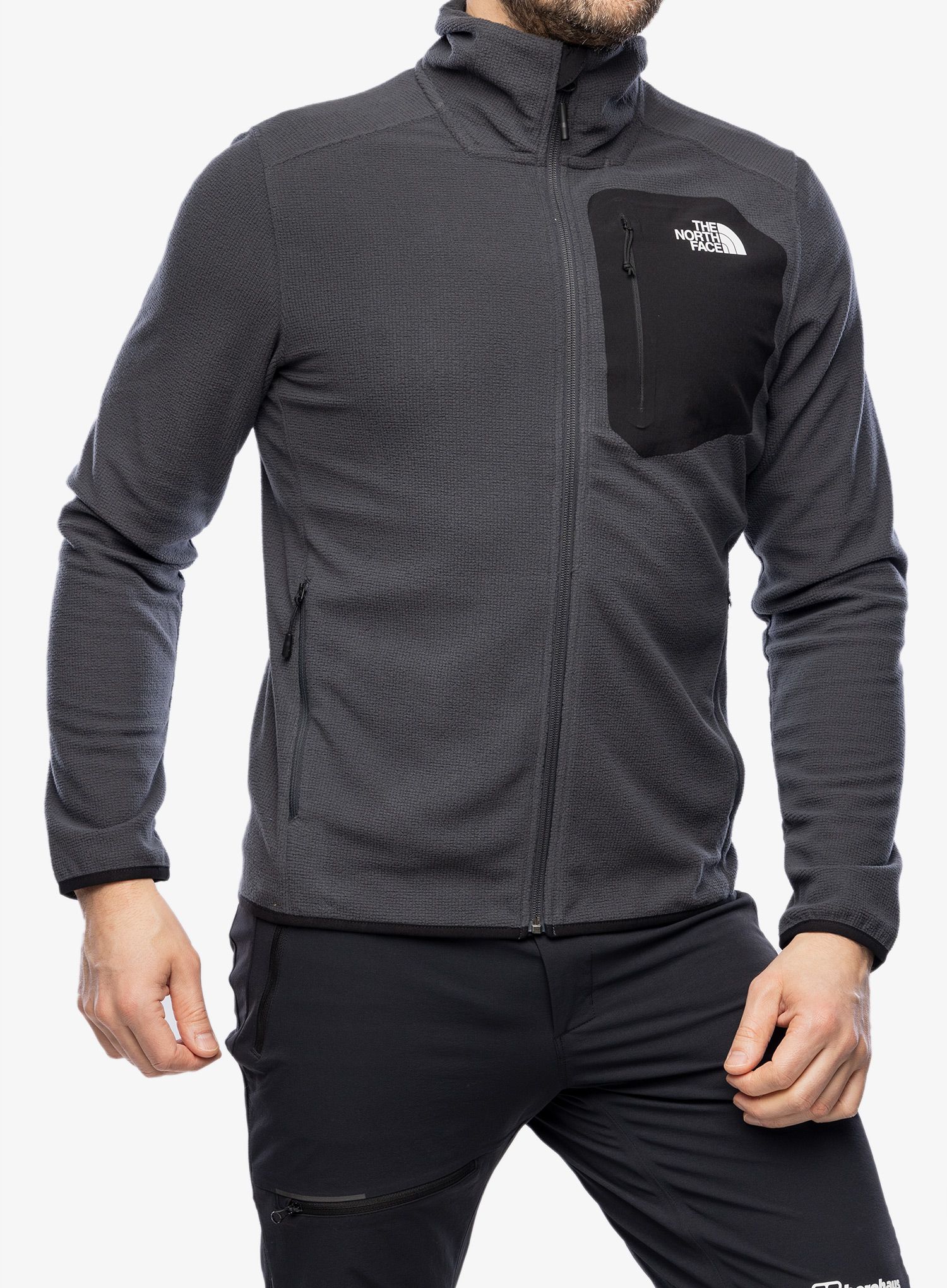 Jopica na zadrgo The North Face Experit Grid Fleece - asphalt grey/tnf black