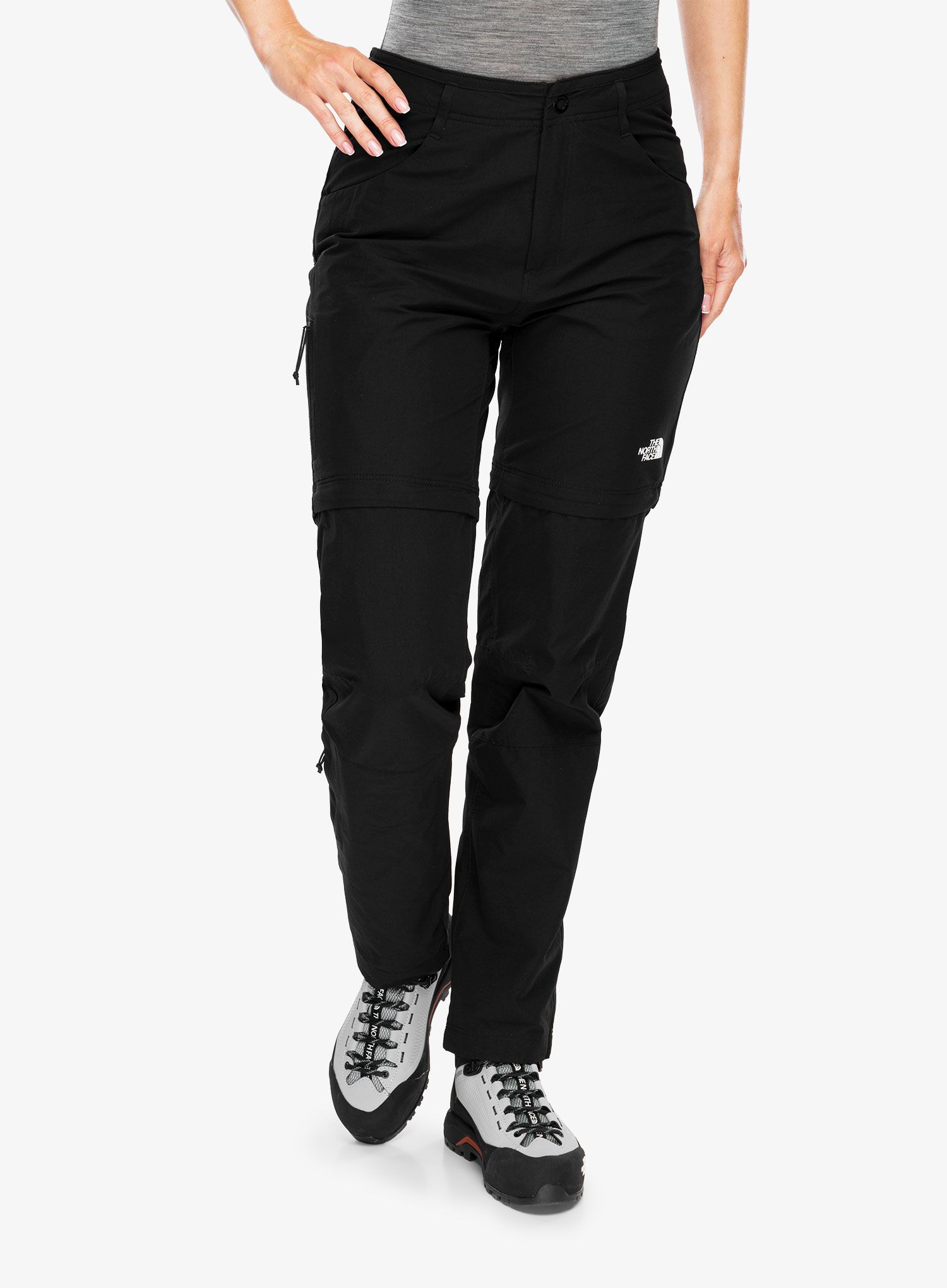 Ženske hlače The North Face Exploration Conv Reg Straight Pant-Eu - tnf black
