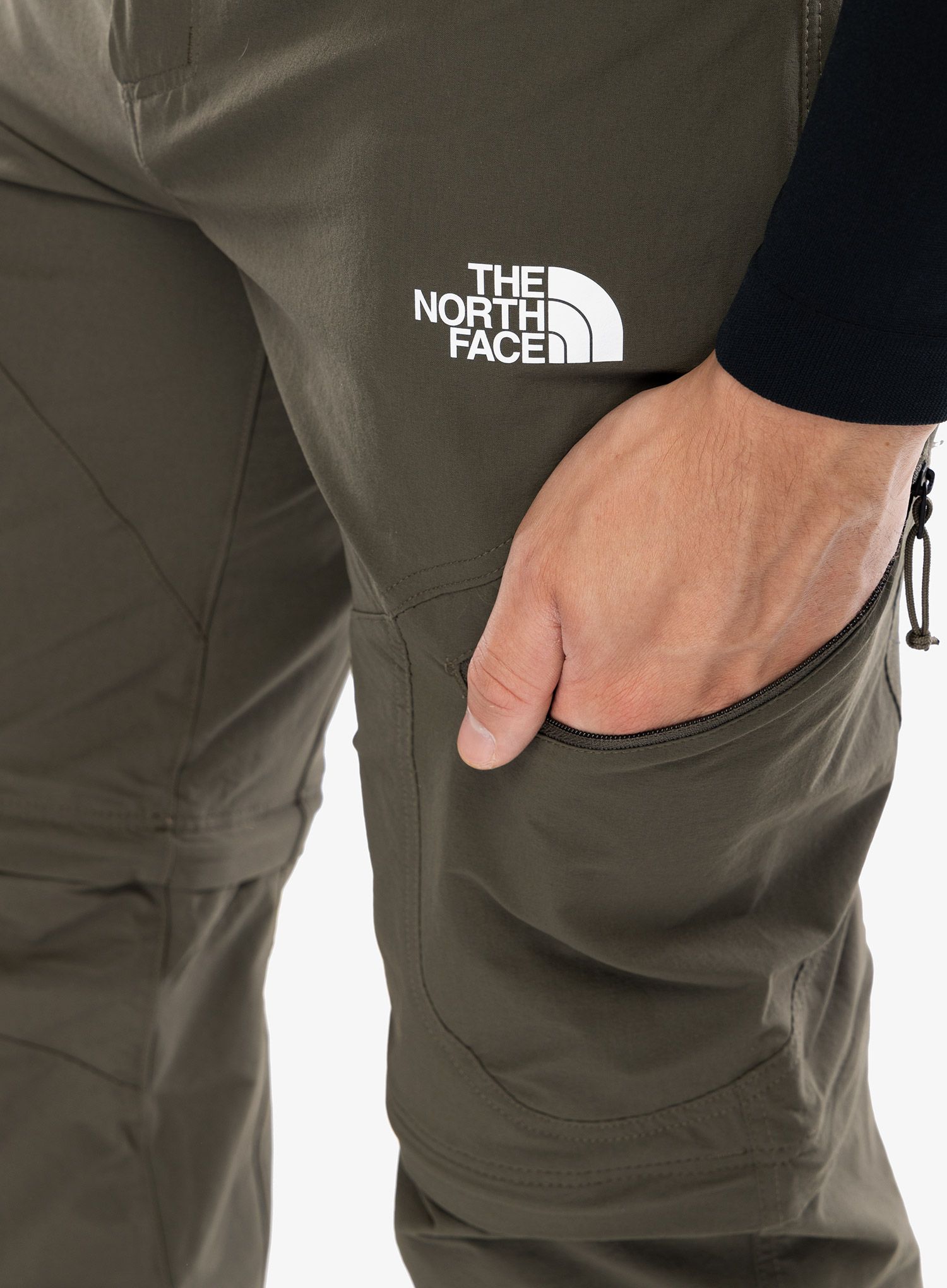 Pohodniške hlače The North Face Exploration Conv Reg Tapered Pant Eu - new taupe green