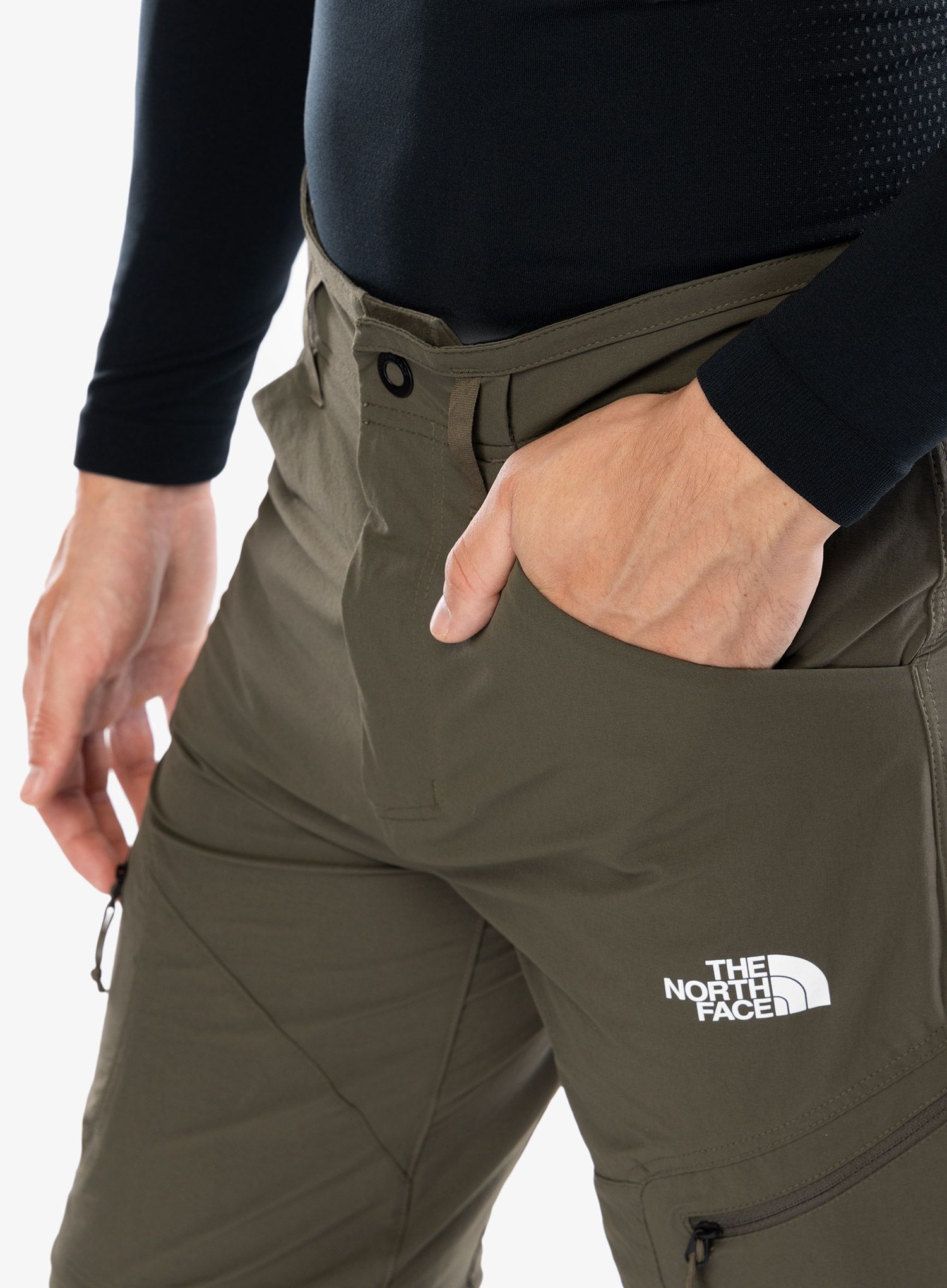 Pohodniške hlače The North Face Exploration Conv Reg Tapered Pant Eu - new taupe green