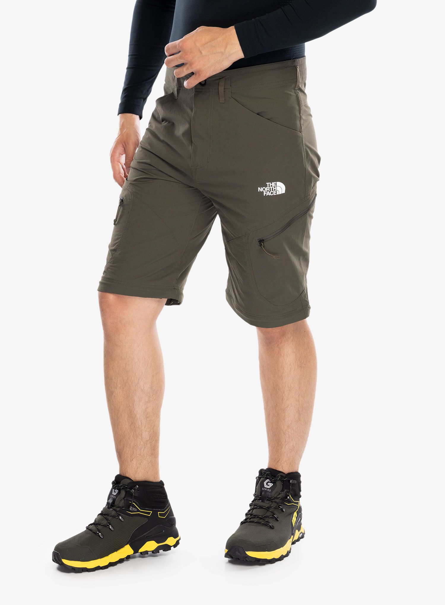 Pohodniške hlače The North Face Exploration Conv Reg Tapered Pant Eu - new taupe green