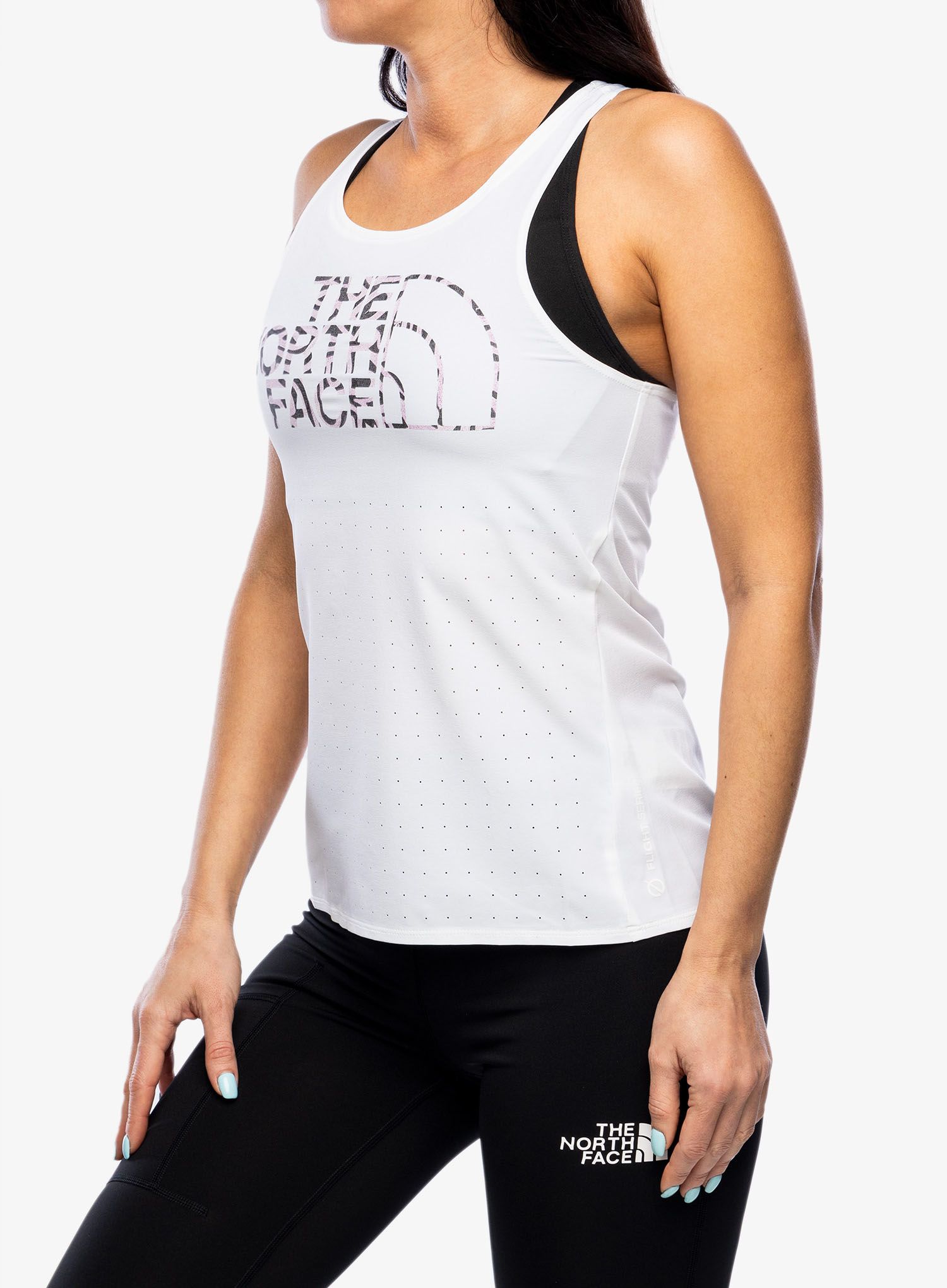Športni top The North Face Flight Weightless Tank - tnfwht/lvndrfgfrelcbprint