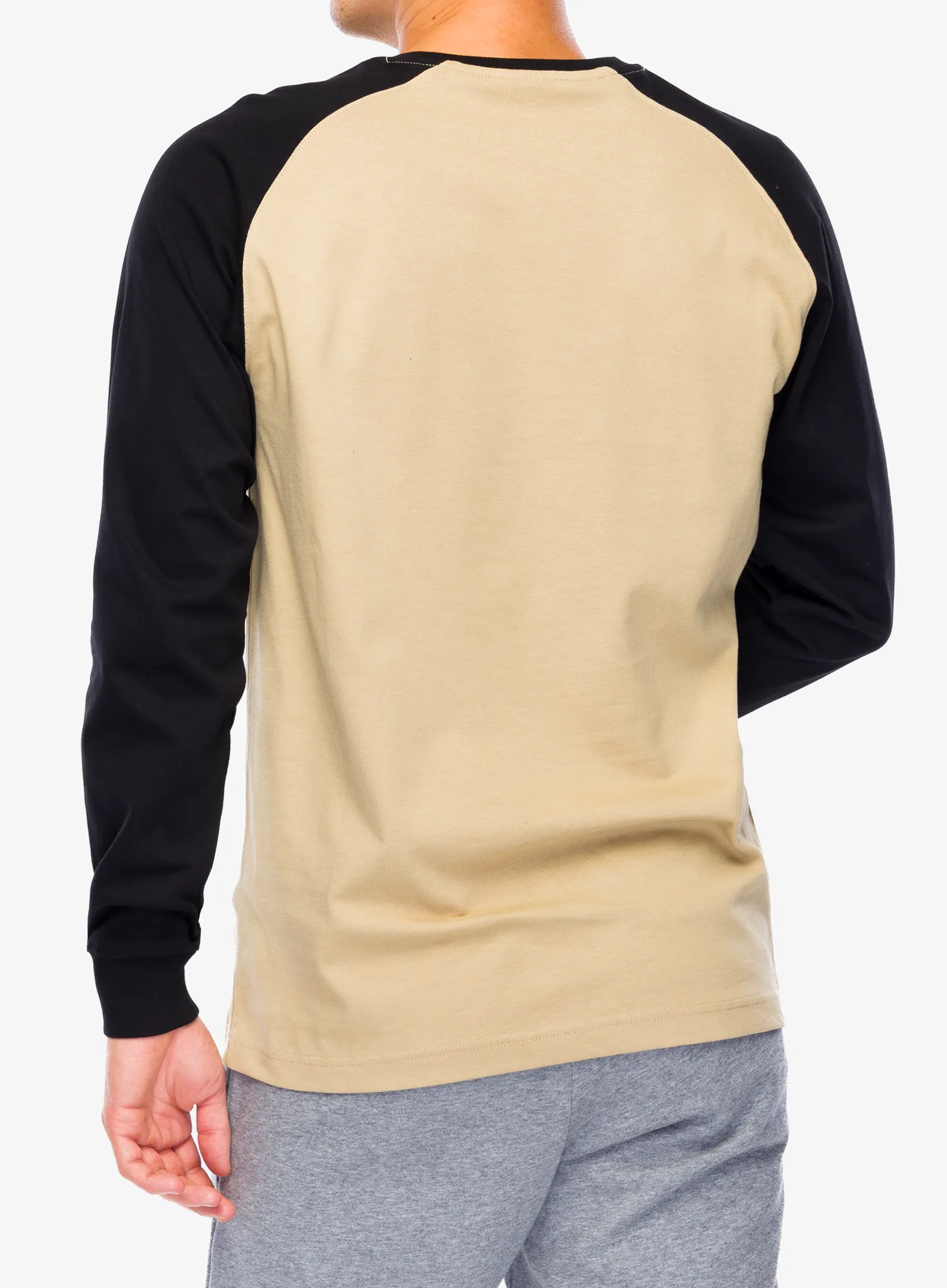 Puloverji brez kapuce The North Face Heritage L/S Tee - khaki stone/tnf black