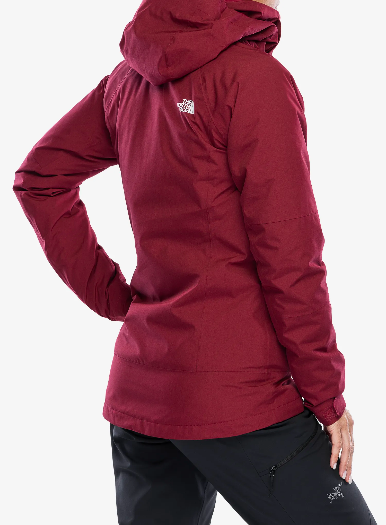 Ženska jakna 3v1 The North Face Inlux Triclimate - beetroot dark/white dune