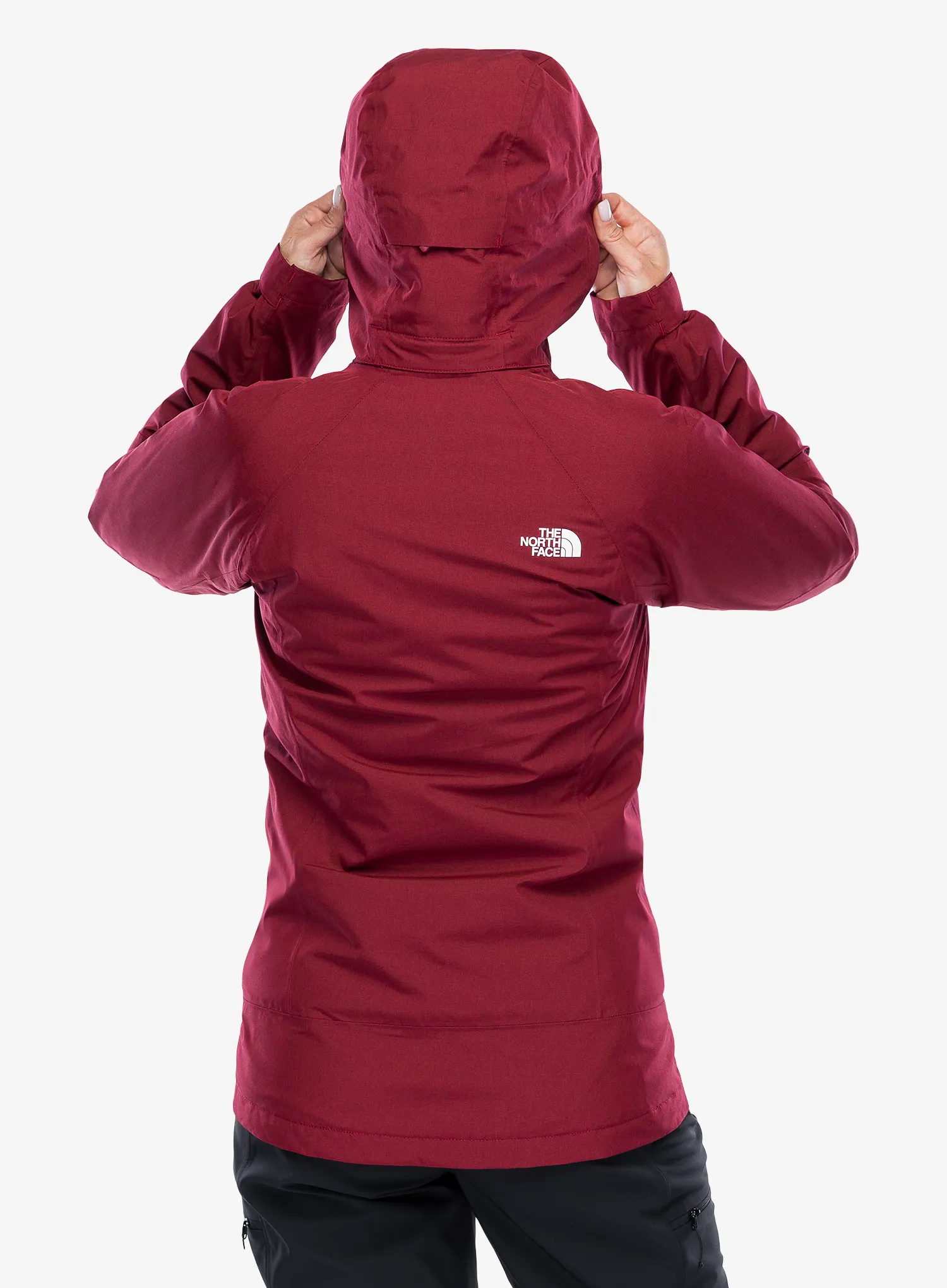 Ženska jakna 3v1 The North Face Inlux Triclimate - beetroot dark/white dune