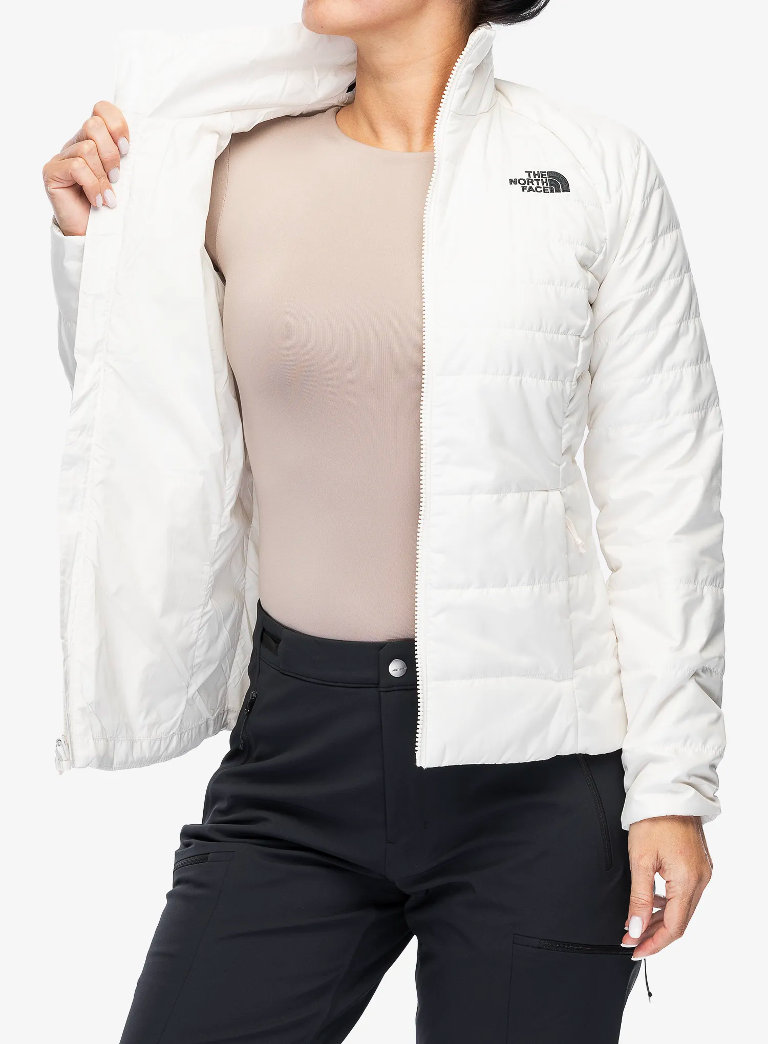 Ženska jakna 3v1 The North Face Inlux Triclimate - beetroot dark/white dune