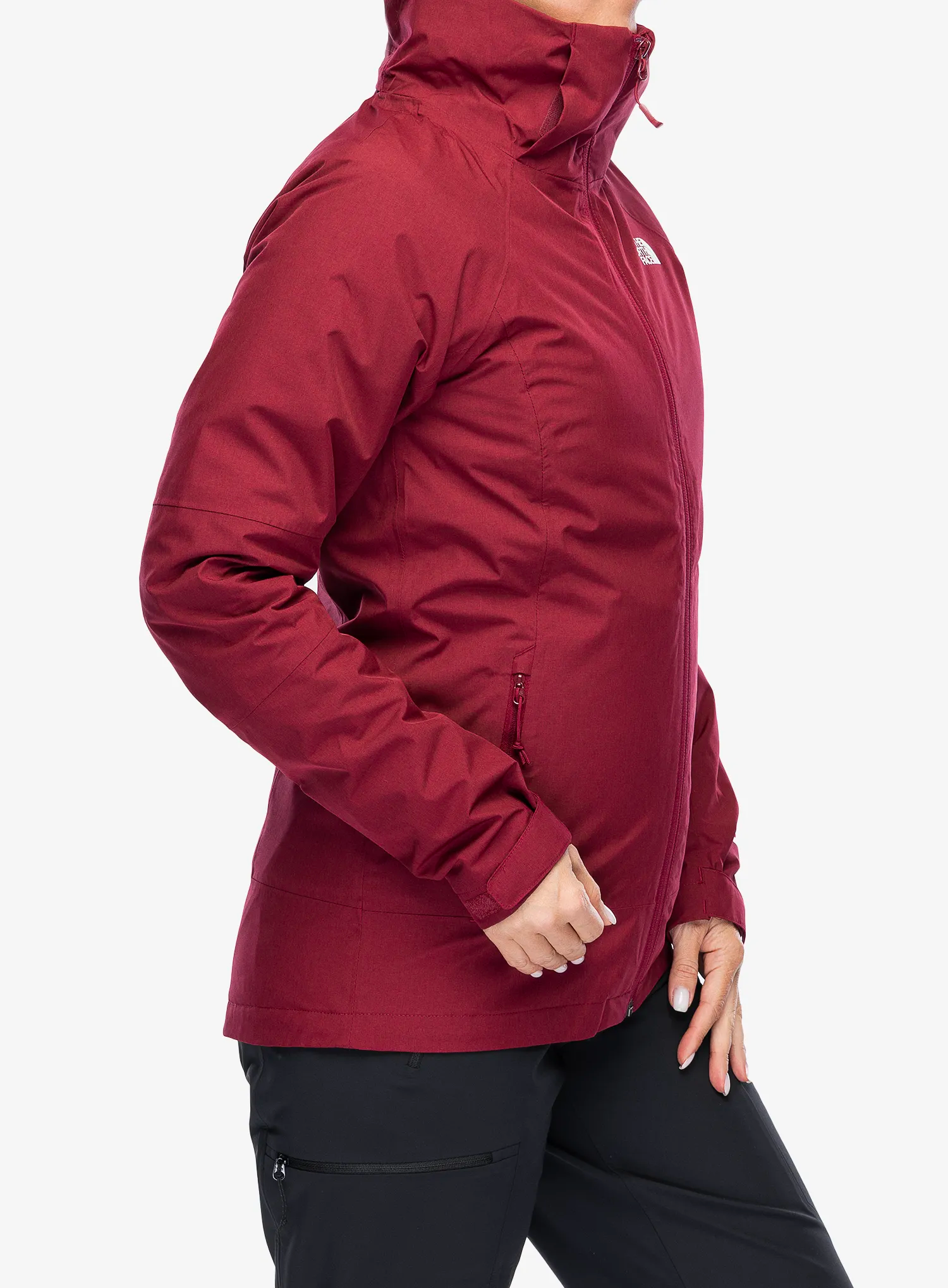 Ženska jakna 3v1 The North Face Inlux Triclimate - beetroot dark/white dune