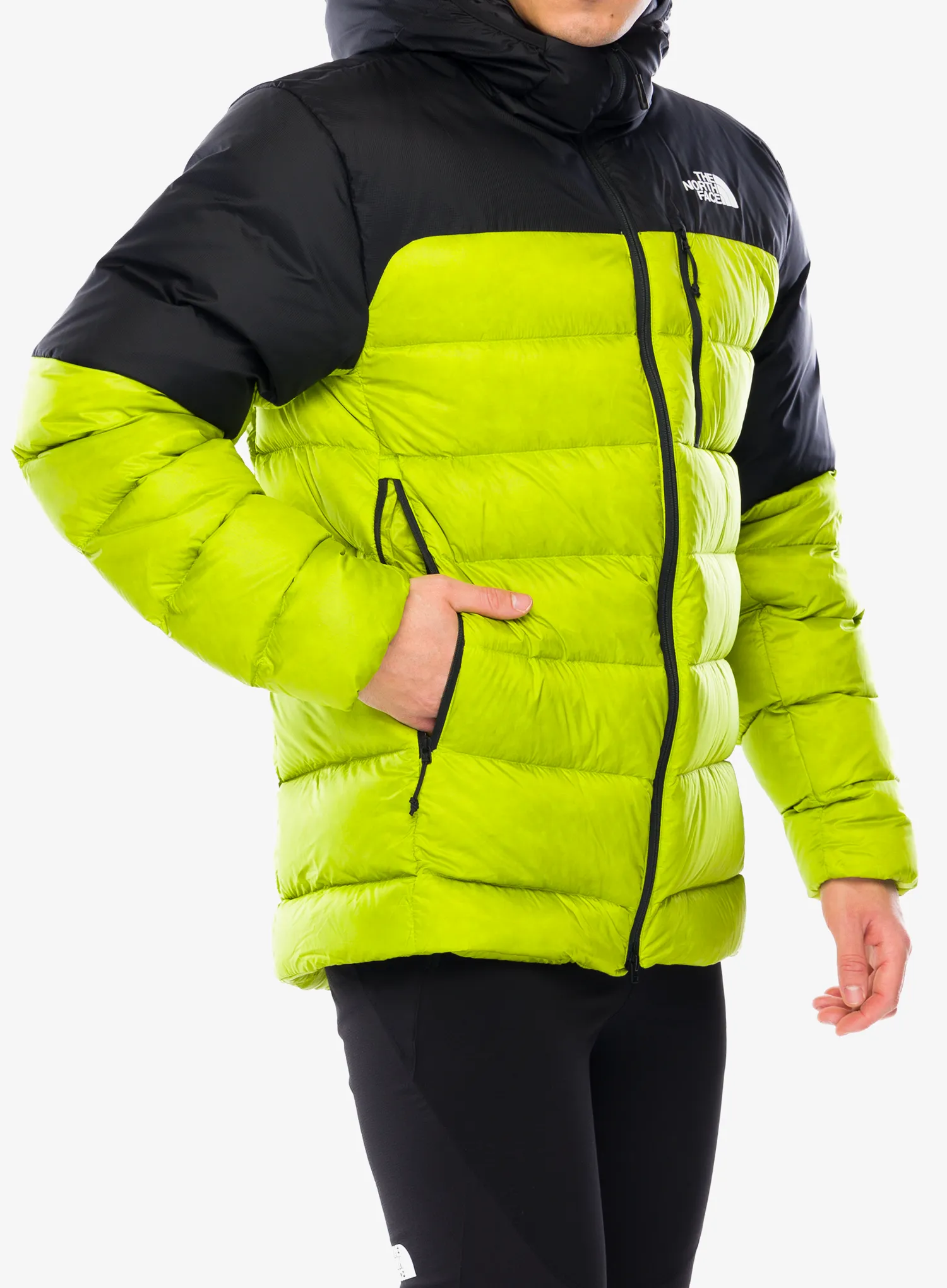 Puhovka The North Face Kalix Down Hoodie - meadow grass/tnf black