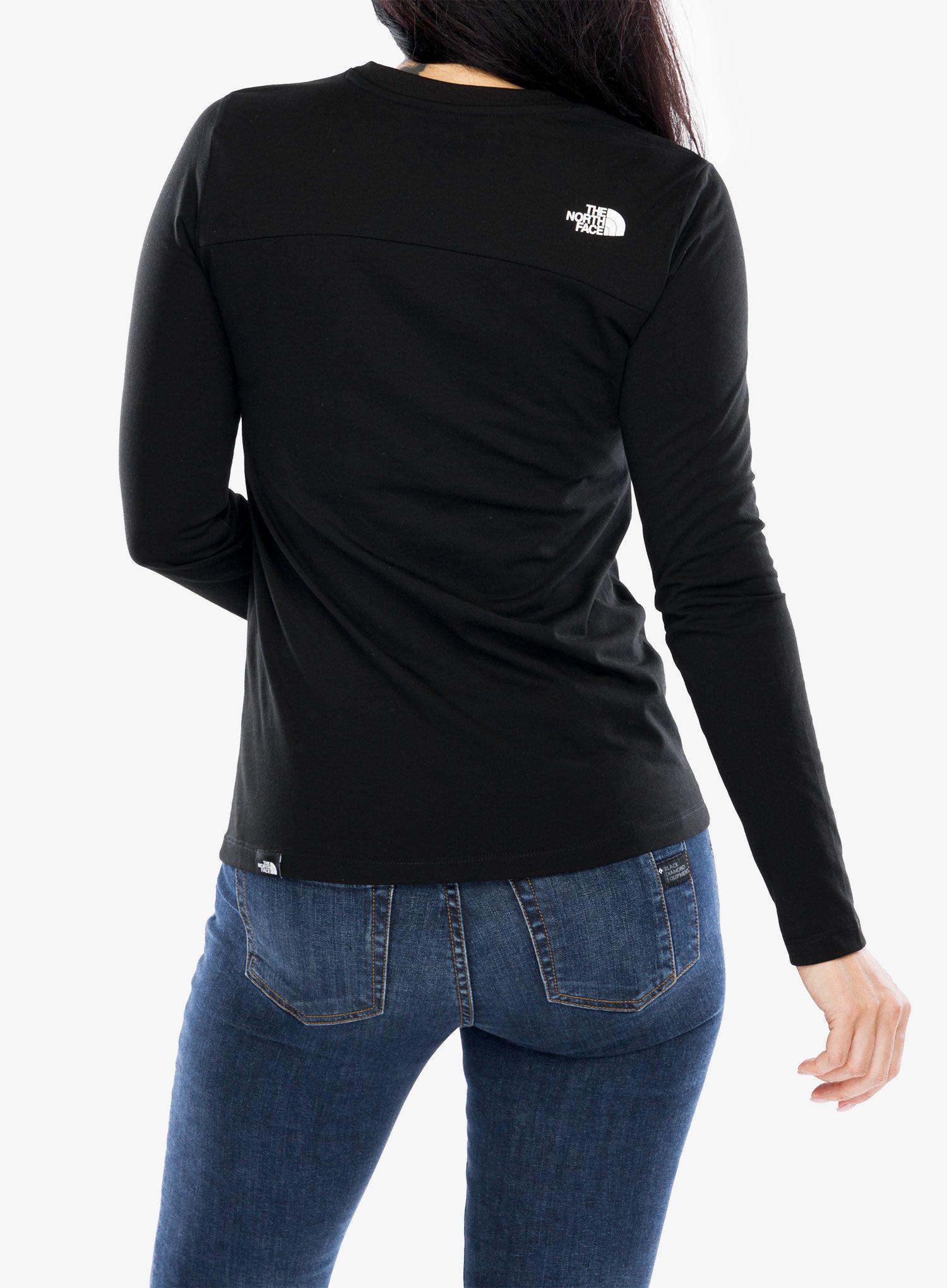 Ženska majica z dolgimi rokavi The North Face L/S Simple Dome Tee - tnf black