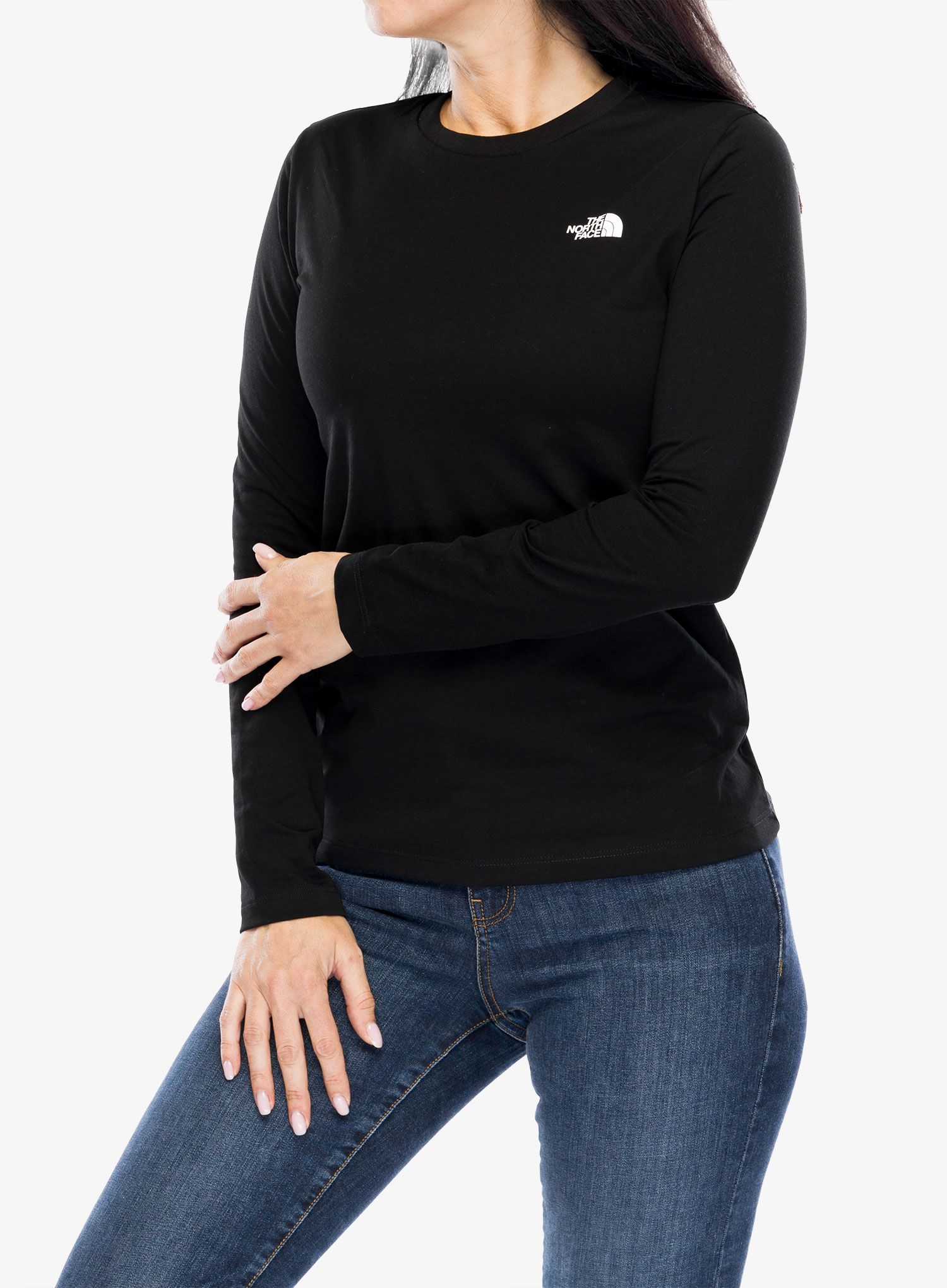 Ženska majica z dolgimi rokavi The North Face L/S Simple Dome Tee - tnf black