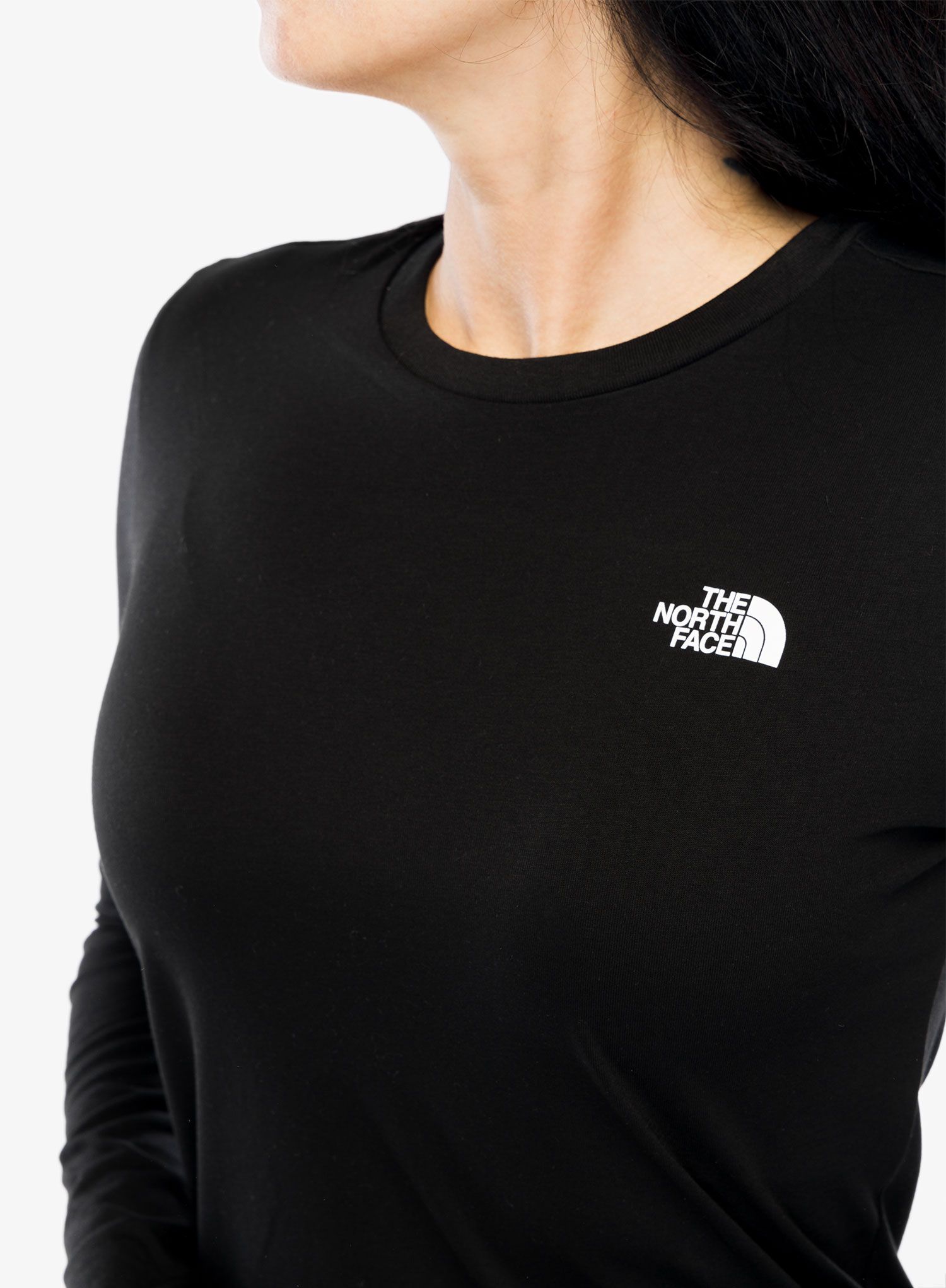 Ženska majica z dolgimi rokavi The North Face L/S Simple Dome Tee - tnf black