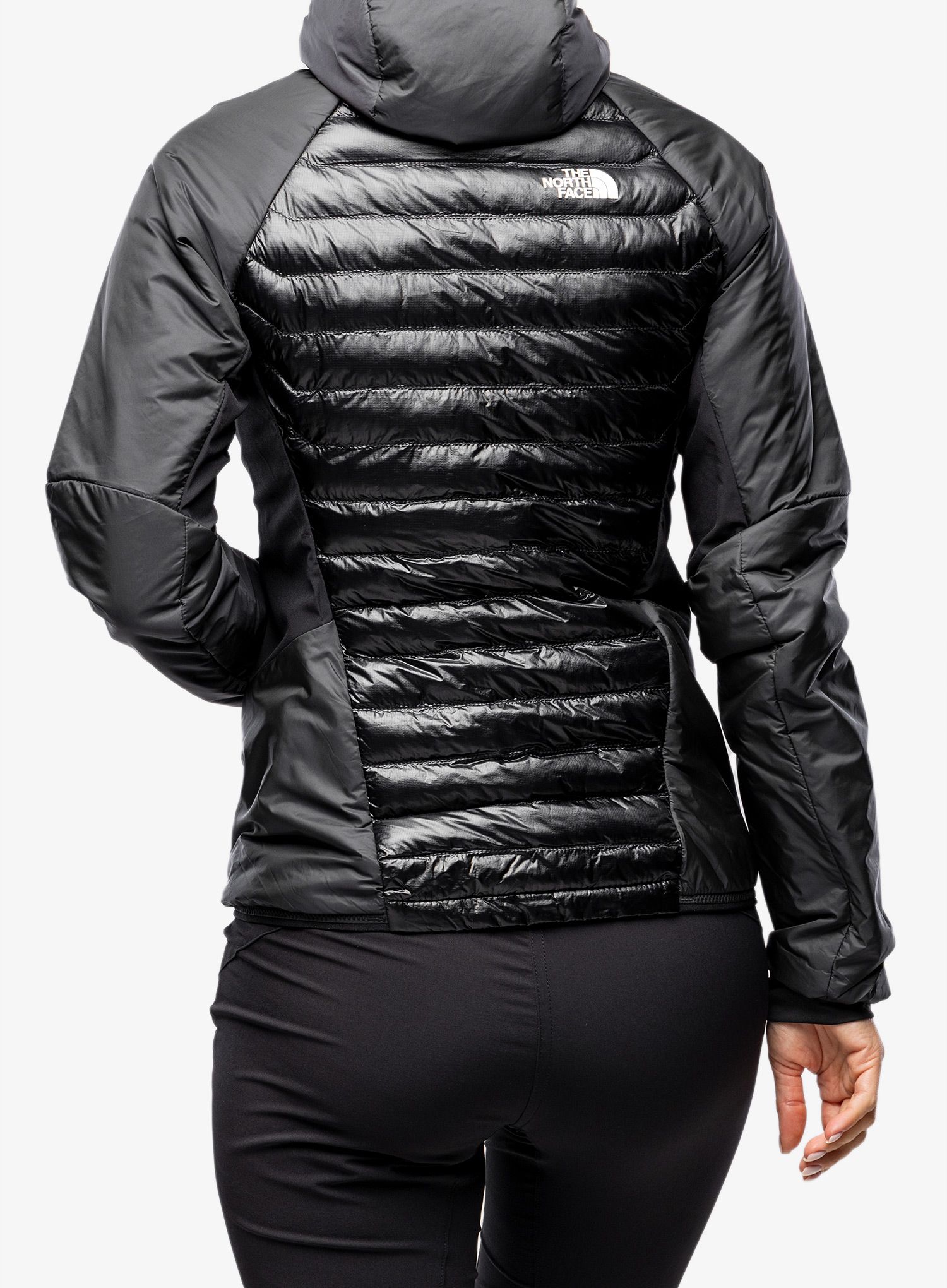 Ženska hibridna jakna The North Face Macugnaga Hybrid Insulation - asphalt grey/black