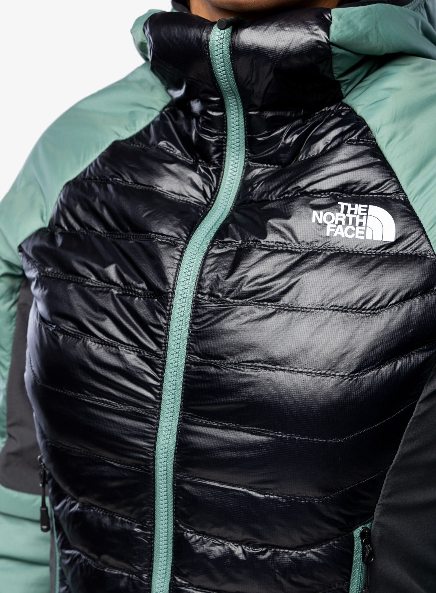 Ženska jakna The North Face Macugnaga Hybrid Insulation - dark sage/black