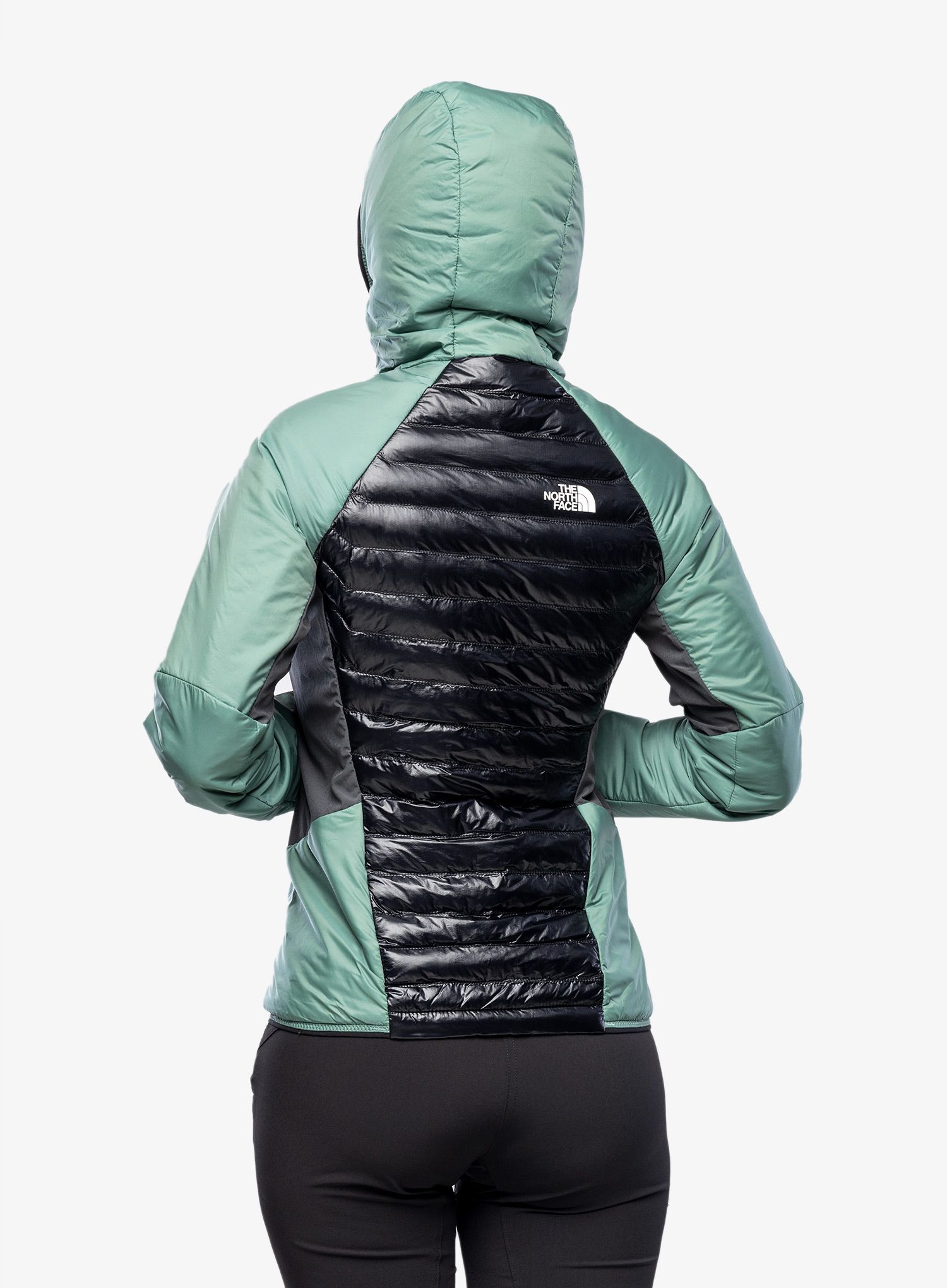 Ženska jakna The North Face Macugnaga Hybrid Insulation - dark sage/black