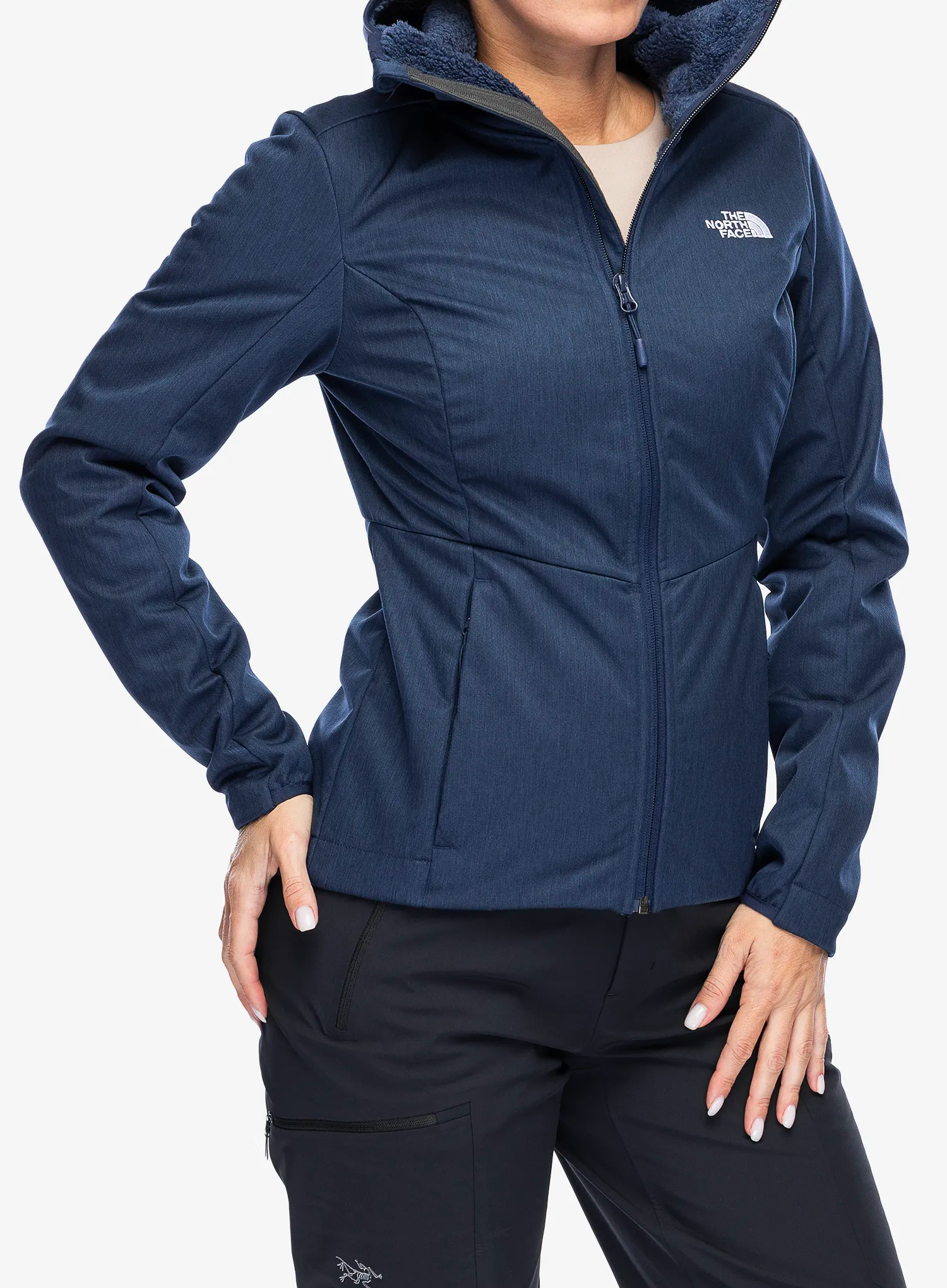Ženski softshell The North Face Quest Highloft Soft Shell - summit navy heather