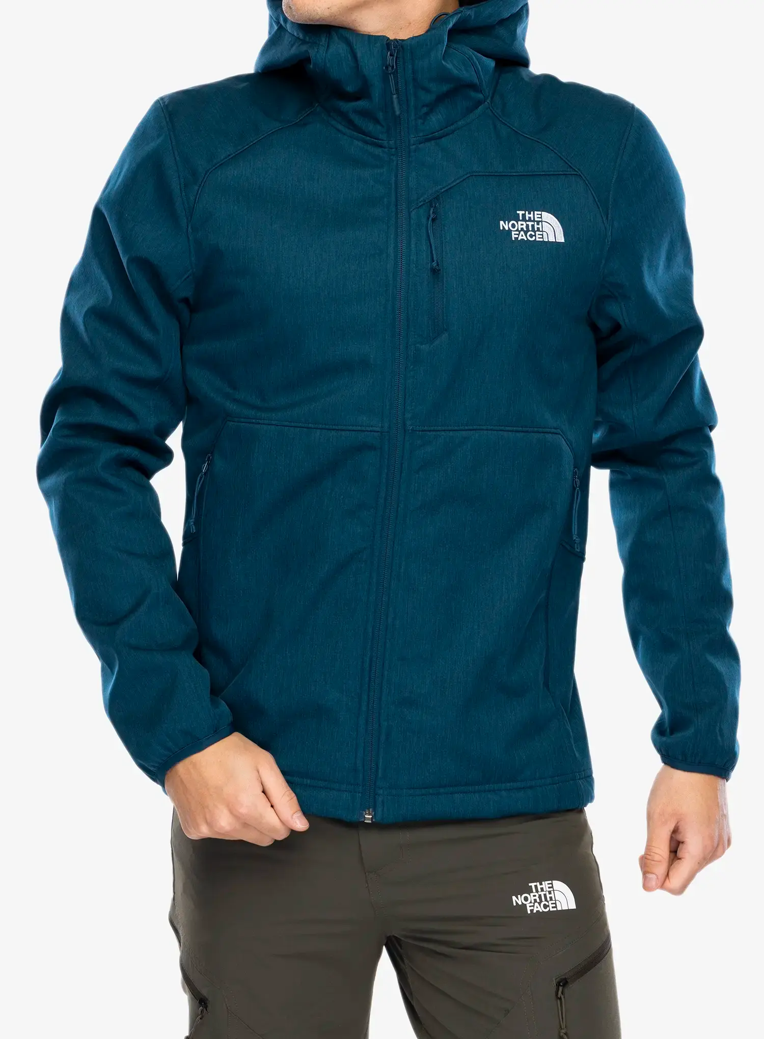 Softshell jakna The North Face Quest Hooded Softshell - midnight petrol dark heather