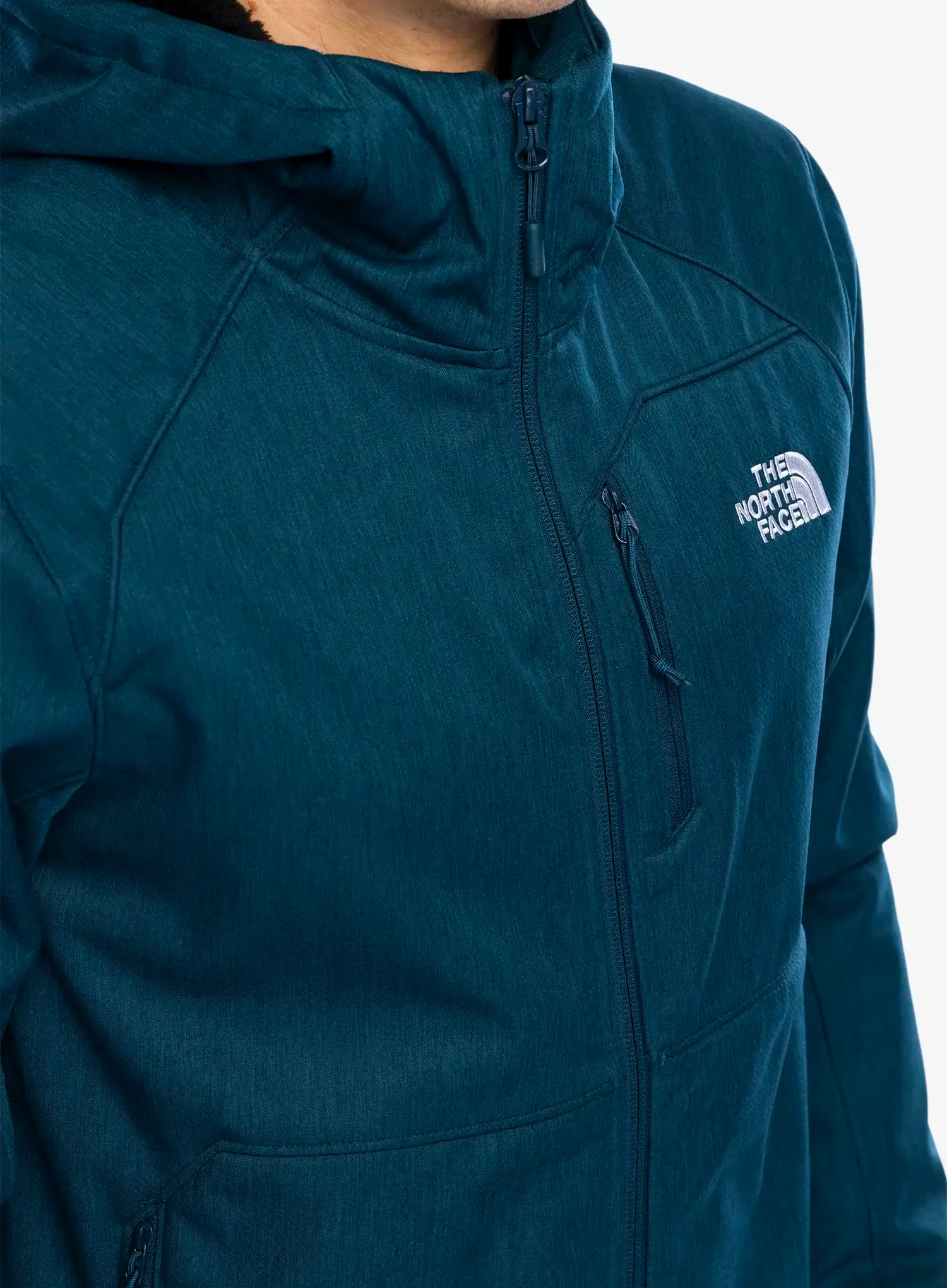 Softshell jakna The North Face Quest Hooded Softshell - midnight petrol dark heather