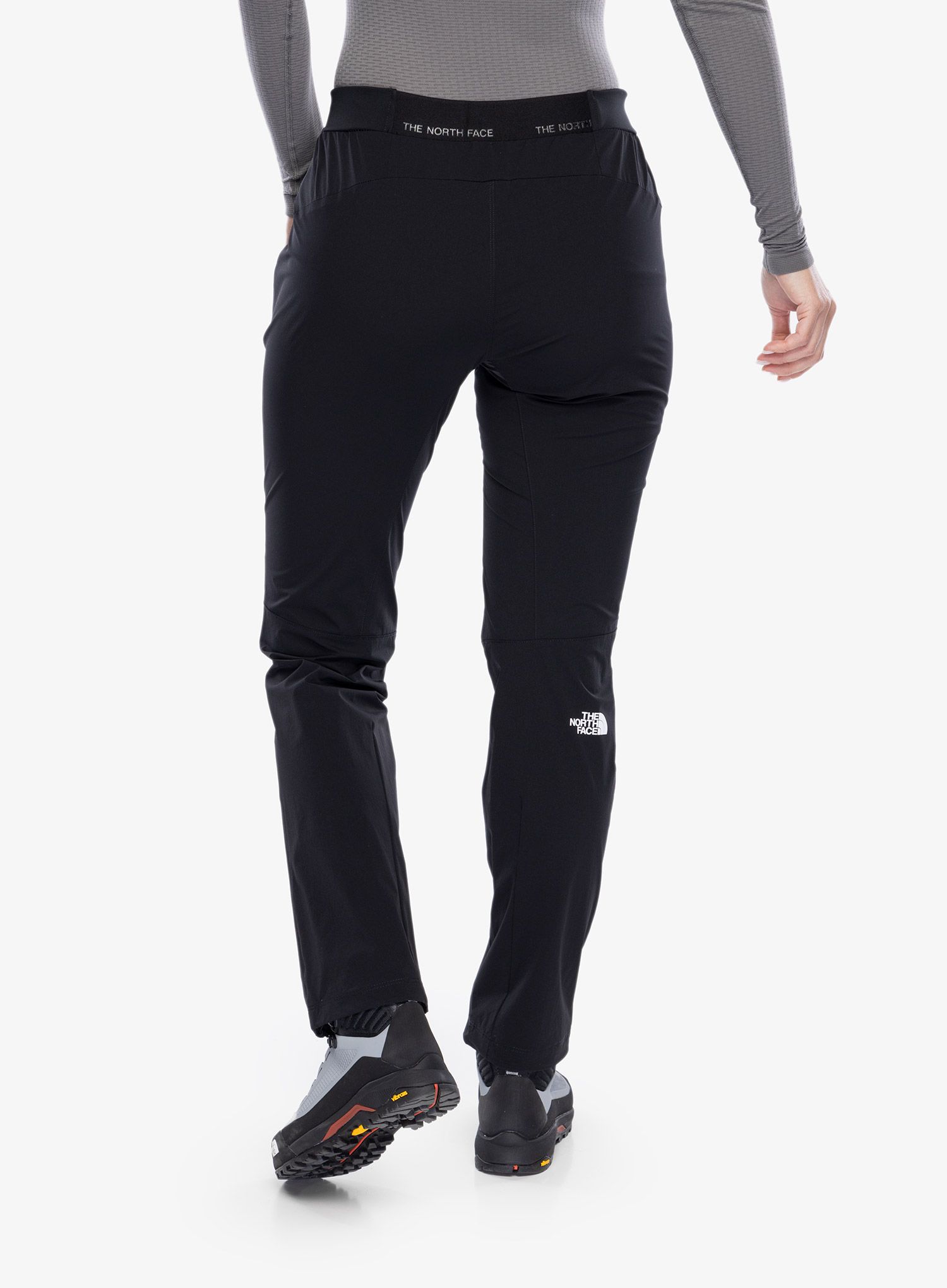 Ženske hlače The North Face Ridge Po Slim Straight Pant - tnf black/tnf black