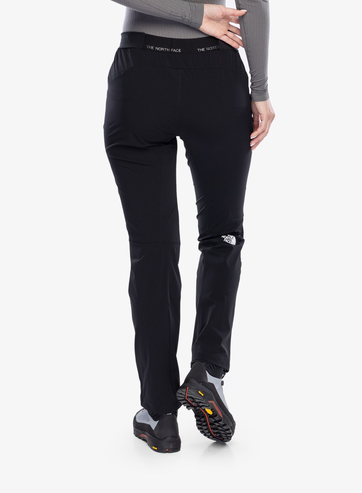 Ženske hlače The North Face Ridge Po Slim Straight Pant - tnf black/tnf black