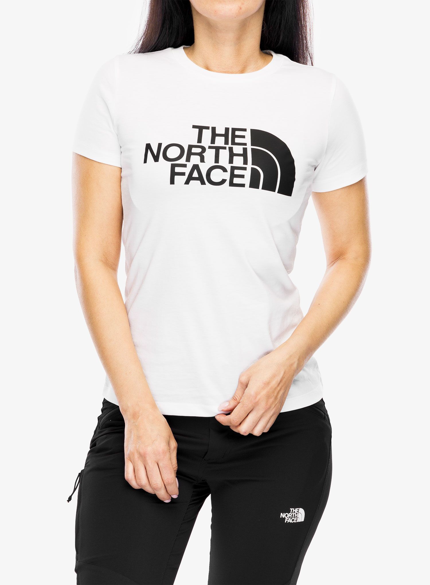 Ženska bombažna majica The North Face S/S Easy Tee - tnf white