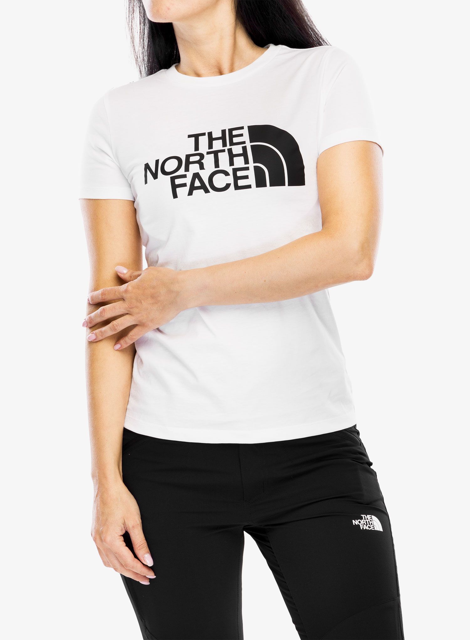 Ženska bombažna majica The North Face S/S Easy Tee - tnf white