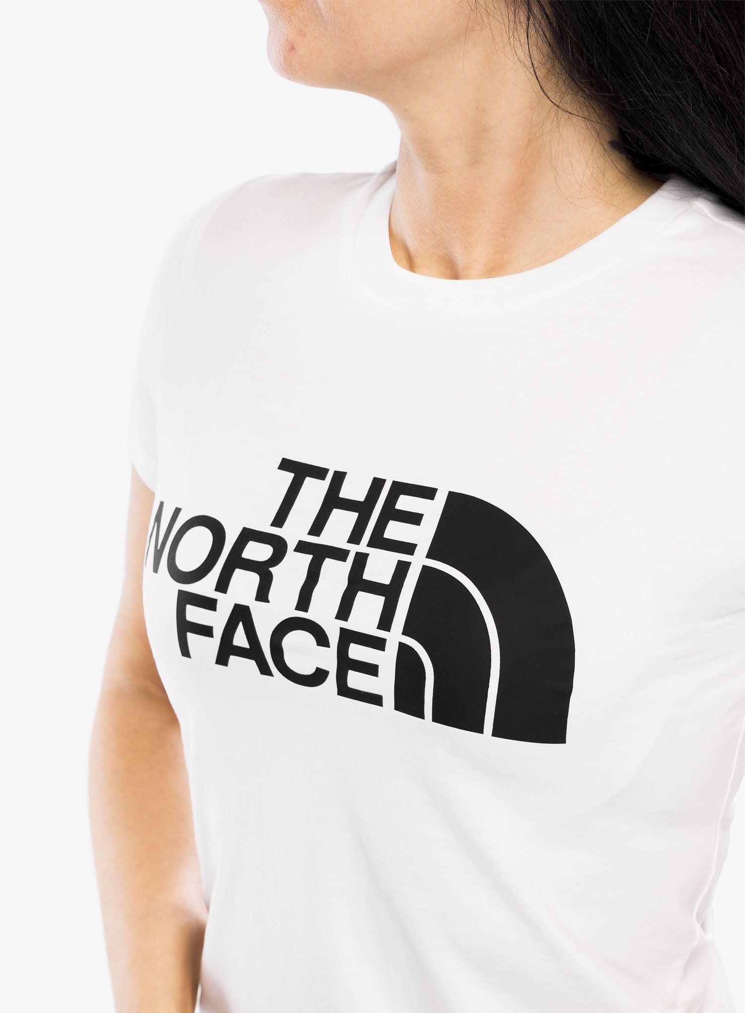 Ženska bombažna majica The North Face S/S Easy Tee - tnf white