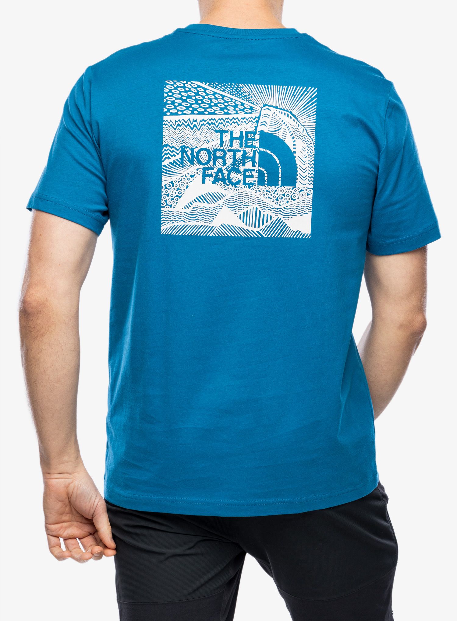 Bombažna majica The North Face S/S Redbox Celebration Tee - adriatic blue