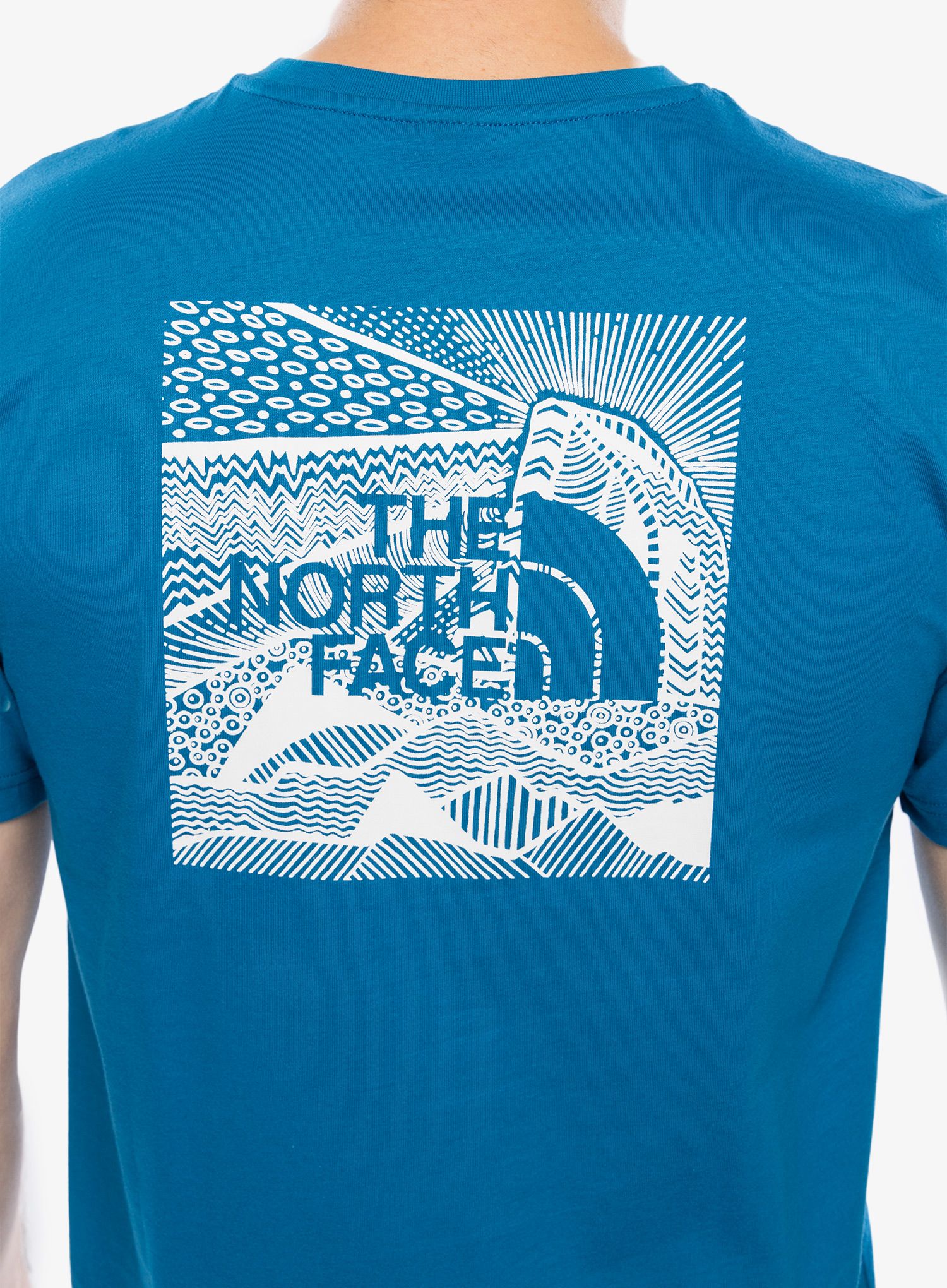 Bombažna majica The North Face S/S Redbox Celebration Tee - adriatic blue