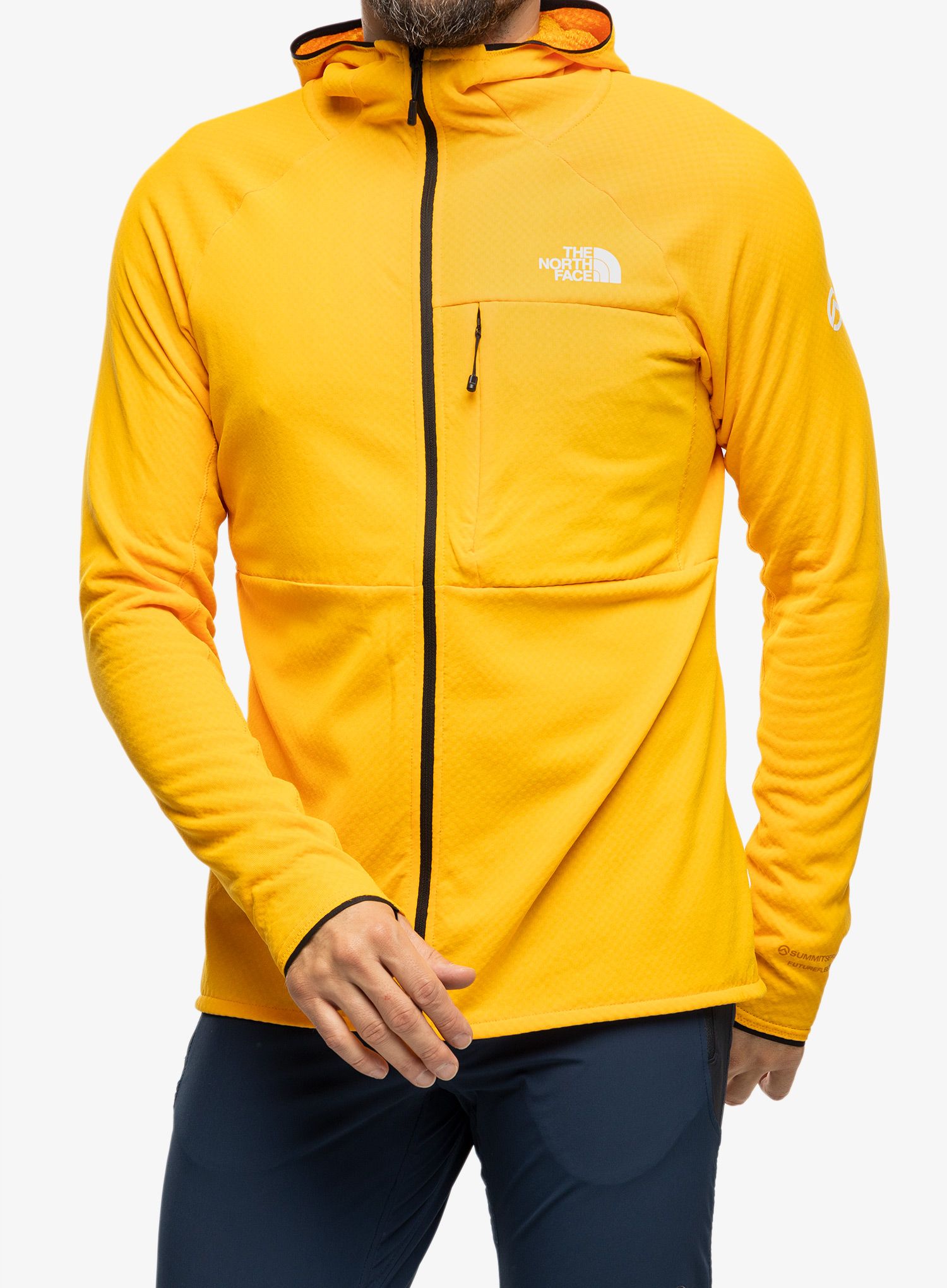 Flis The North Face Summit FutureFleece FZ Hoodie - summit gold