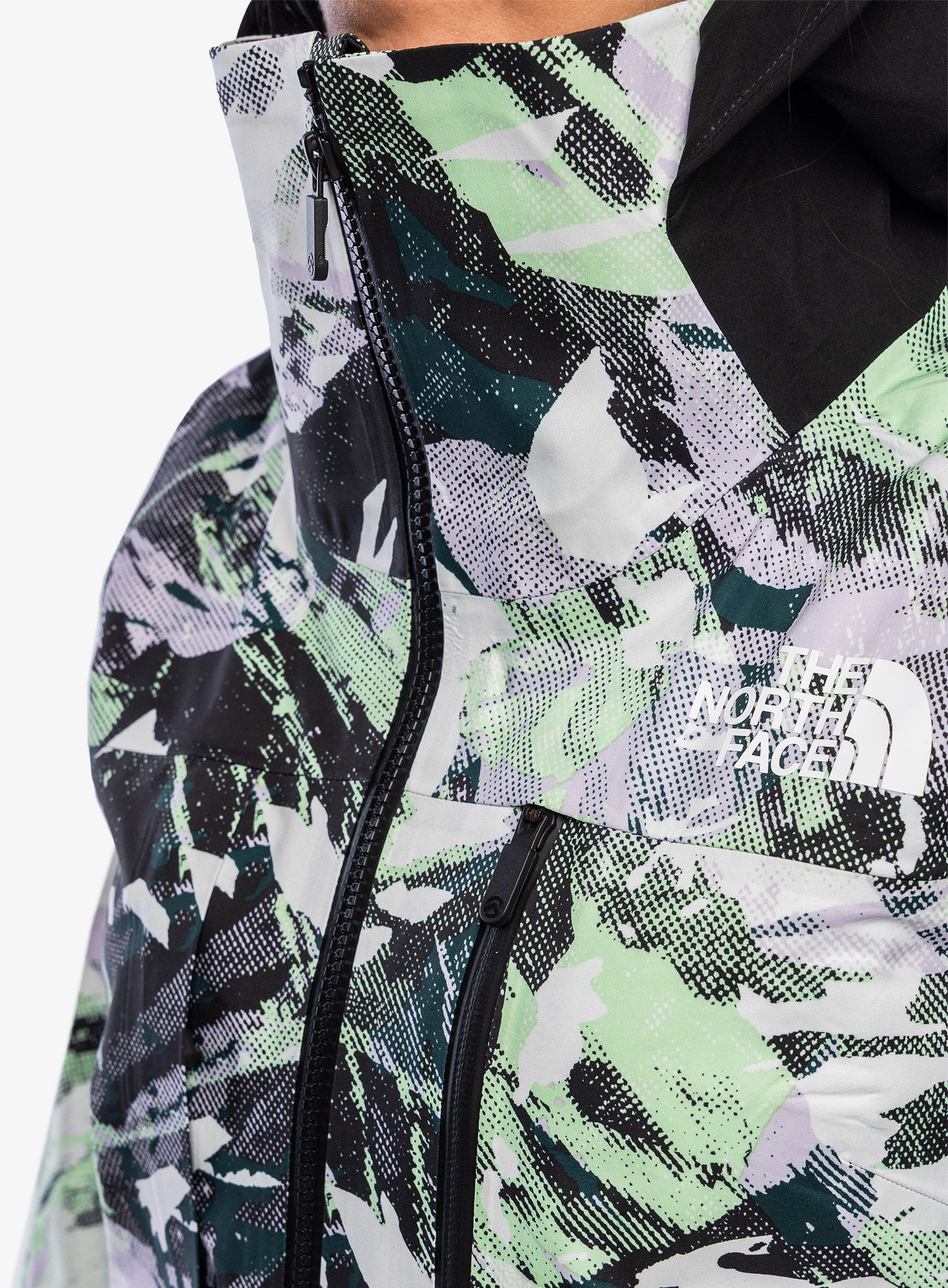 Ženska jakna The North Face Summit Verbier Futurelight Jacket - ptngrnsmtmtscprint/tnfblk
