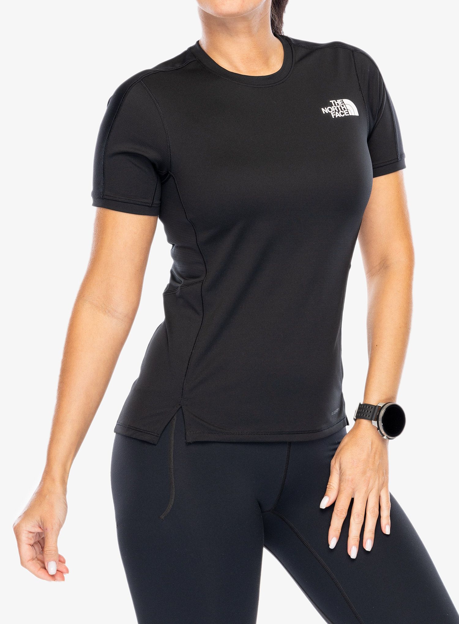 Ženska tekaška majica The North Face Sunriser S/S - tnf black