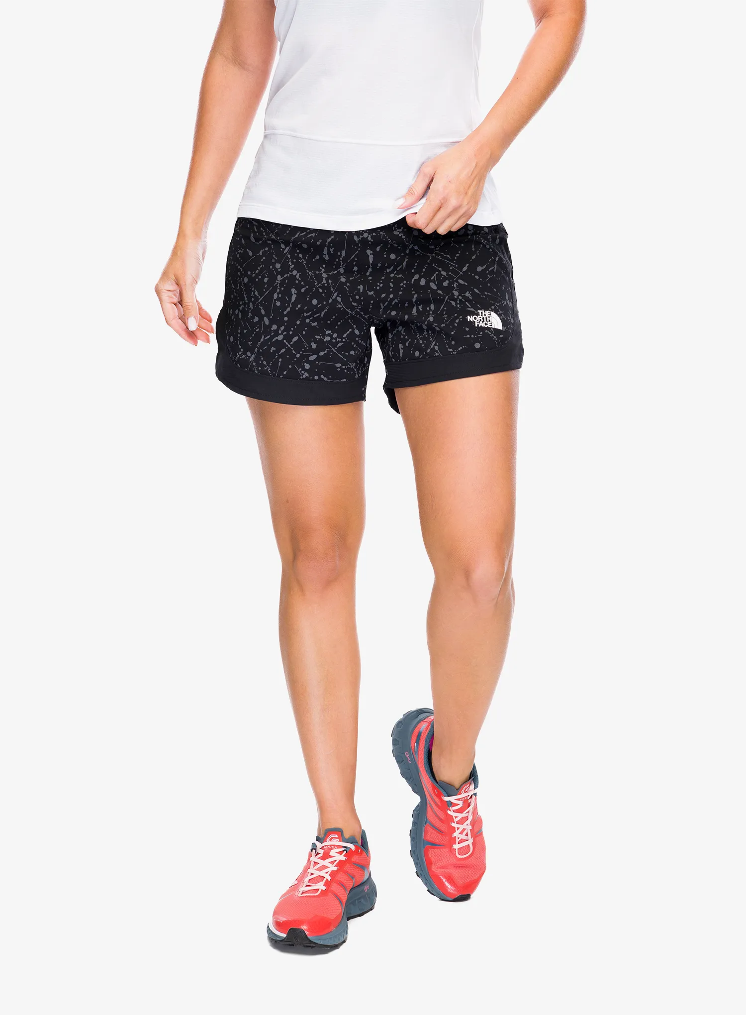 Ženske tekaške kratke hlače The North Face Sunriser Short 4In - tnf black/tnf black trail