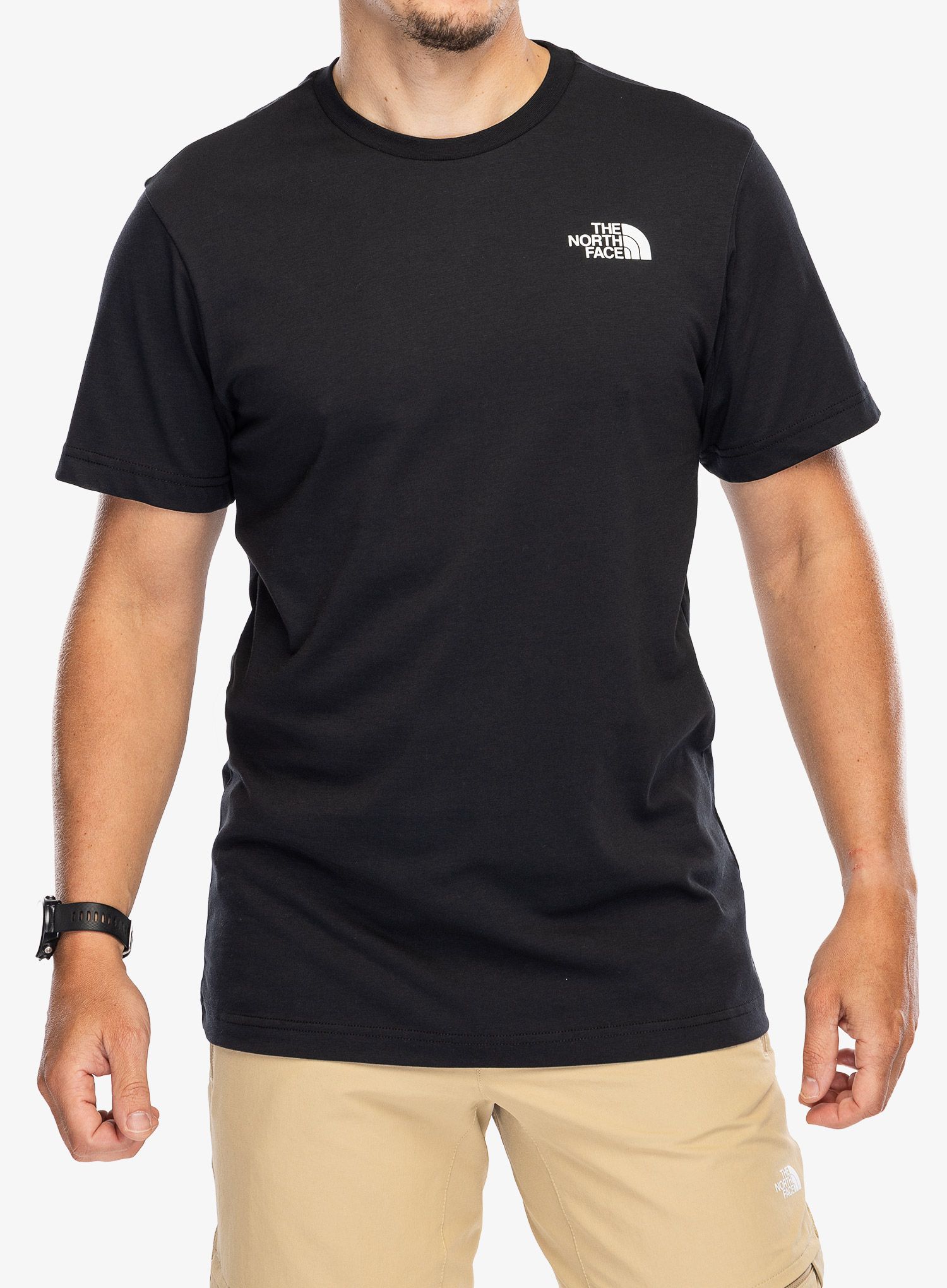 Bombažna majica The North Face Vertical SS Tee - tnf black