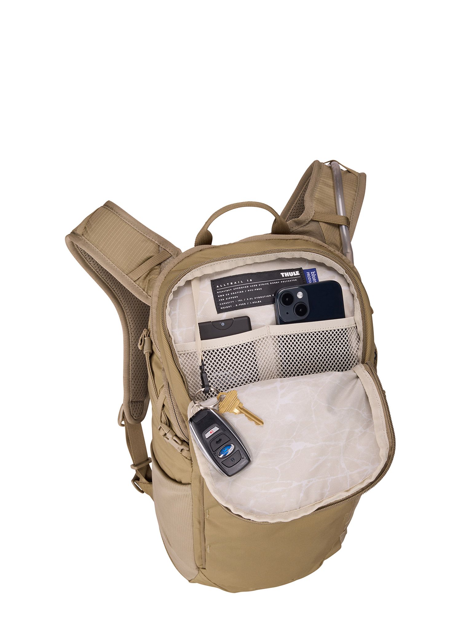 Nahrbtnik z mehom za vodo Thule AllTrail Hydration Backpack 16 L - faded khaki