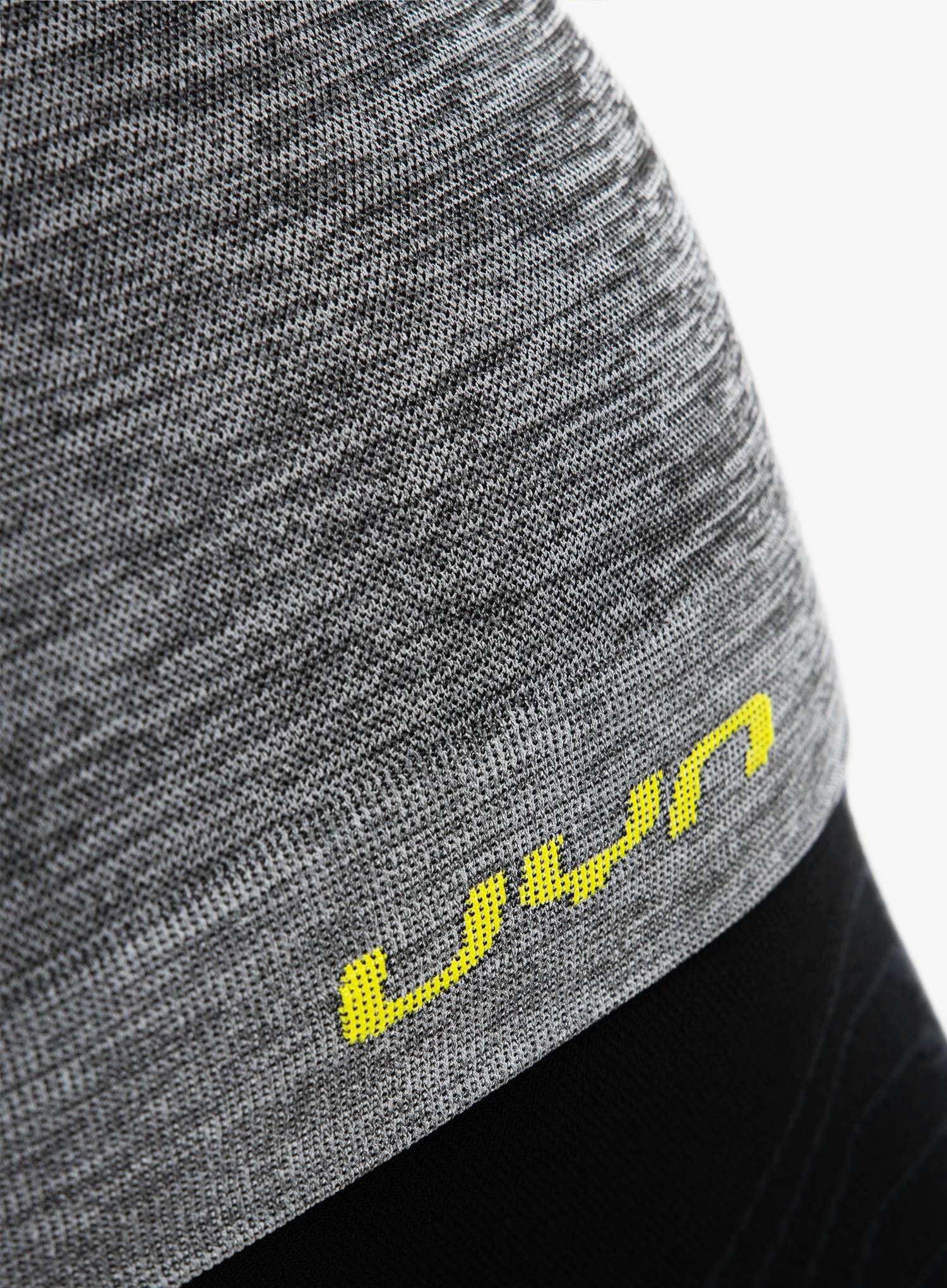 Termo flis jopa UYN Man Ambityon UW Shirt LS Melange - black melange/orange/yellow