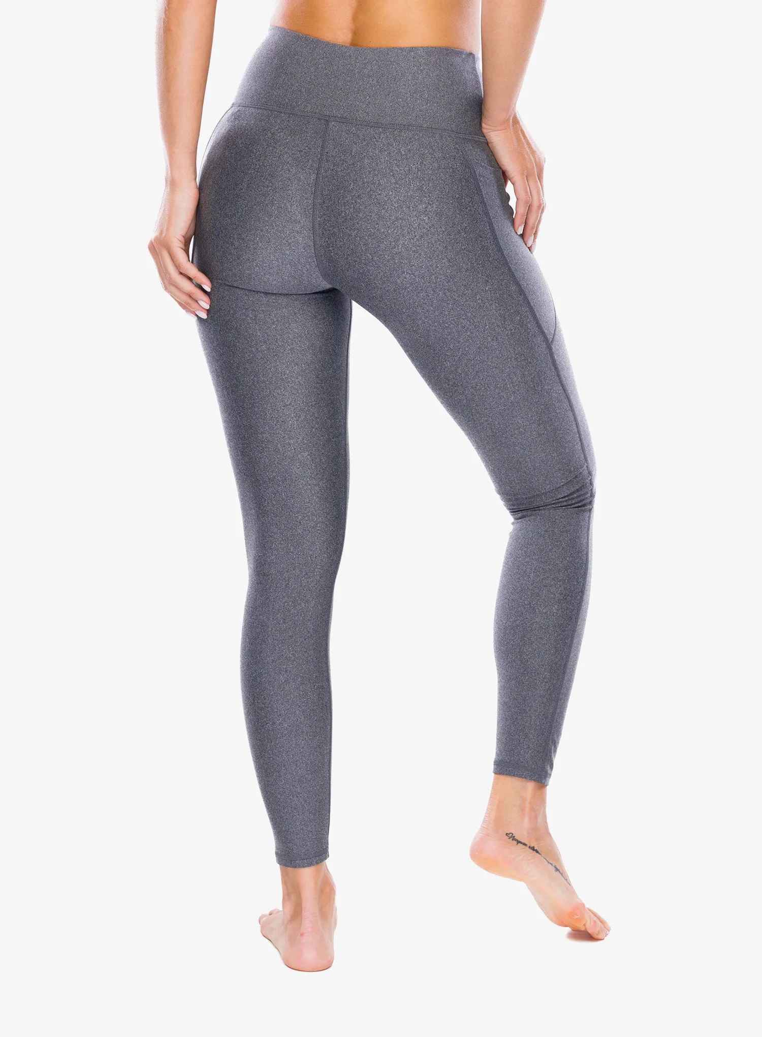 Ženske gamaše Under Armour Armour HiRise Leg - charcoal light heather/black