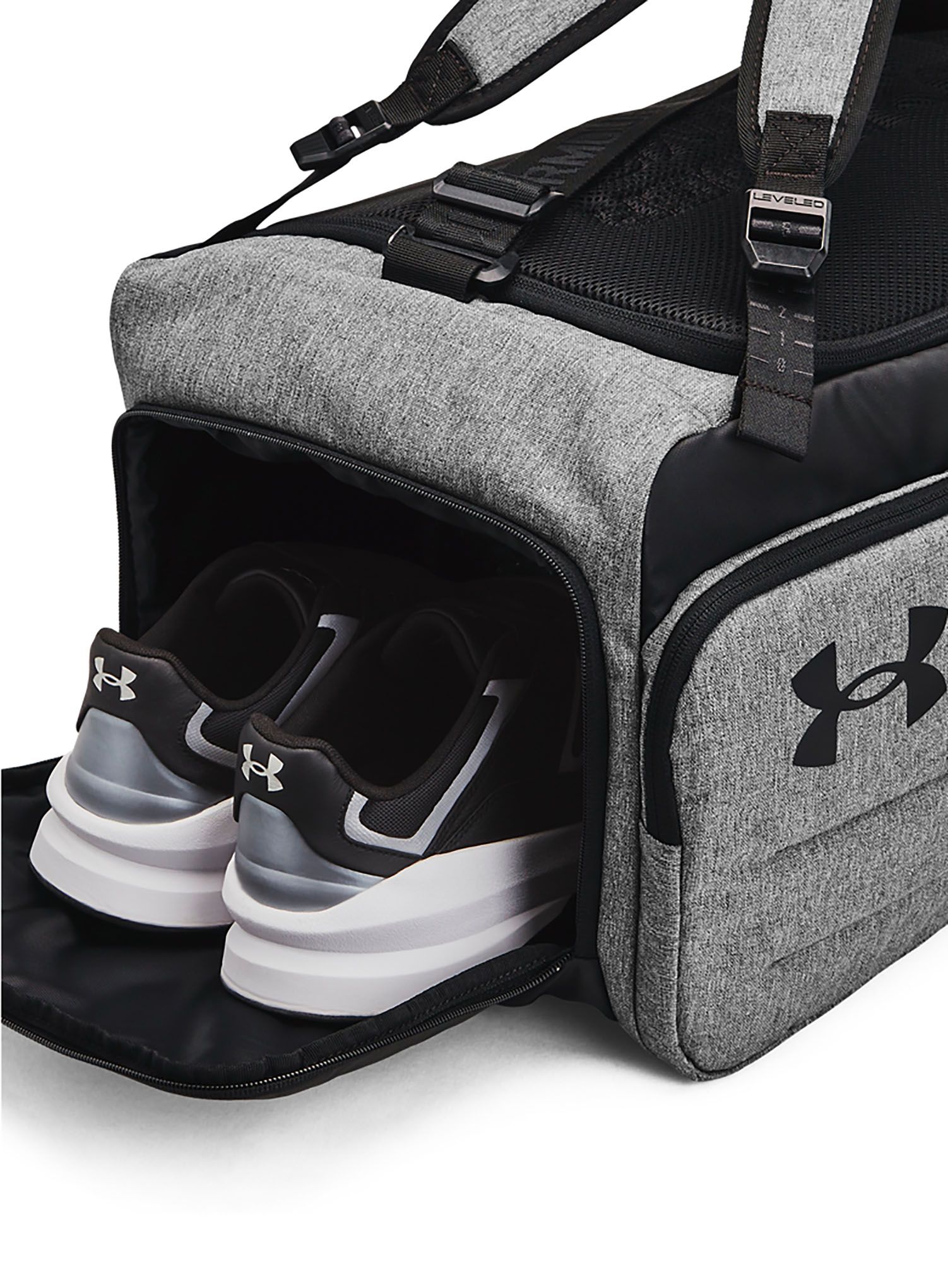 Torba Under Armour Contain Duo Medium BP Duffle - castlerock medium/black/white