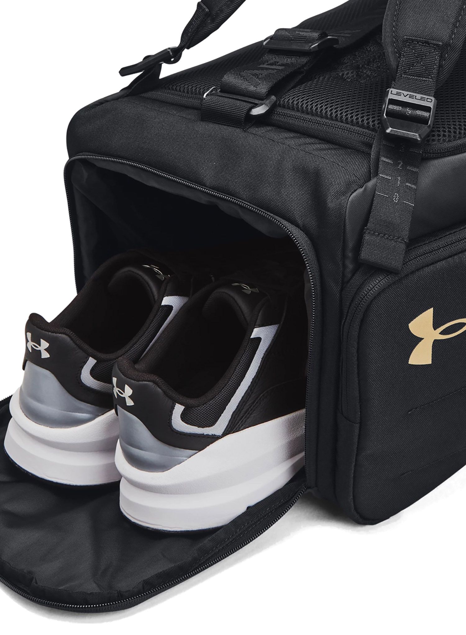 Torba Under Armour Contain Duo Small BP Duffle - black/metallic gold
