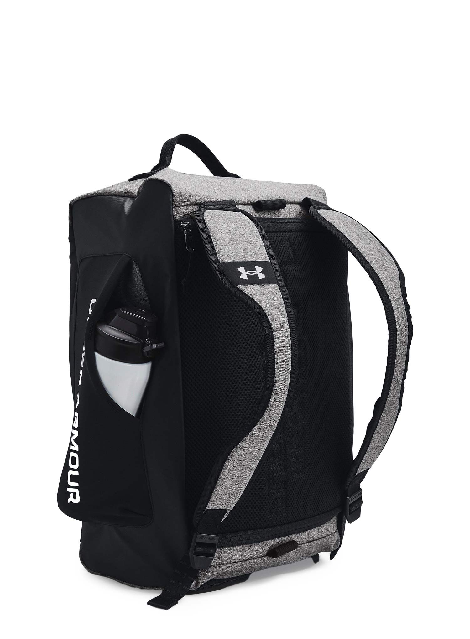 Torba Under Armour Contain Duo Small BP Duffle - castlerock medium/black/white