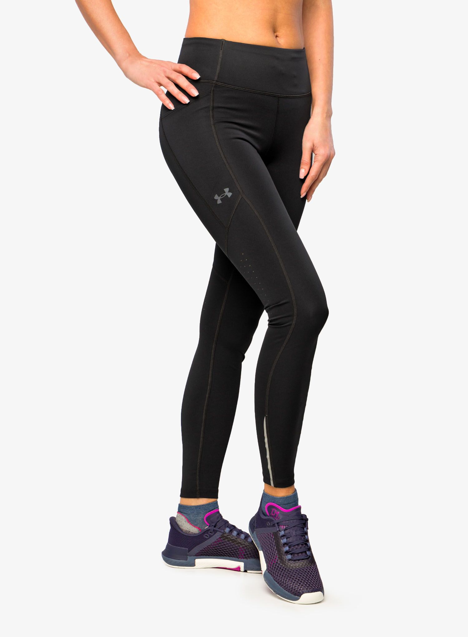 Ženske tekaške pajkice Under Armour Fly Fast 3.0 Tights - black/reflective