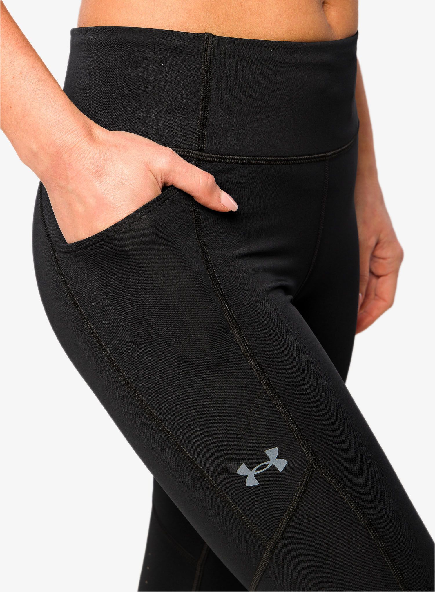 Ženske tekaške pajkice Under Armour Fly Fast 3.0 Tights - black/reflective
