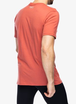Majica s potiskom Under Armour GL Foundation SS - sedona red/white