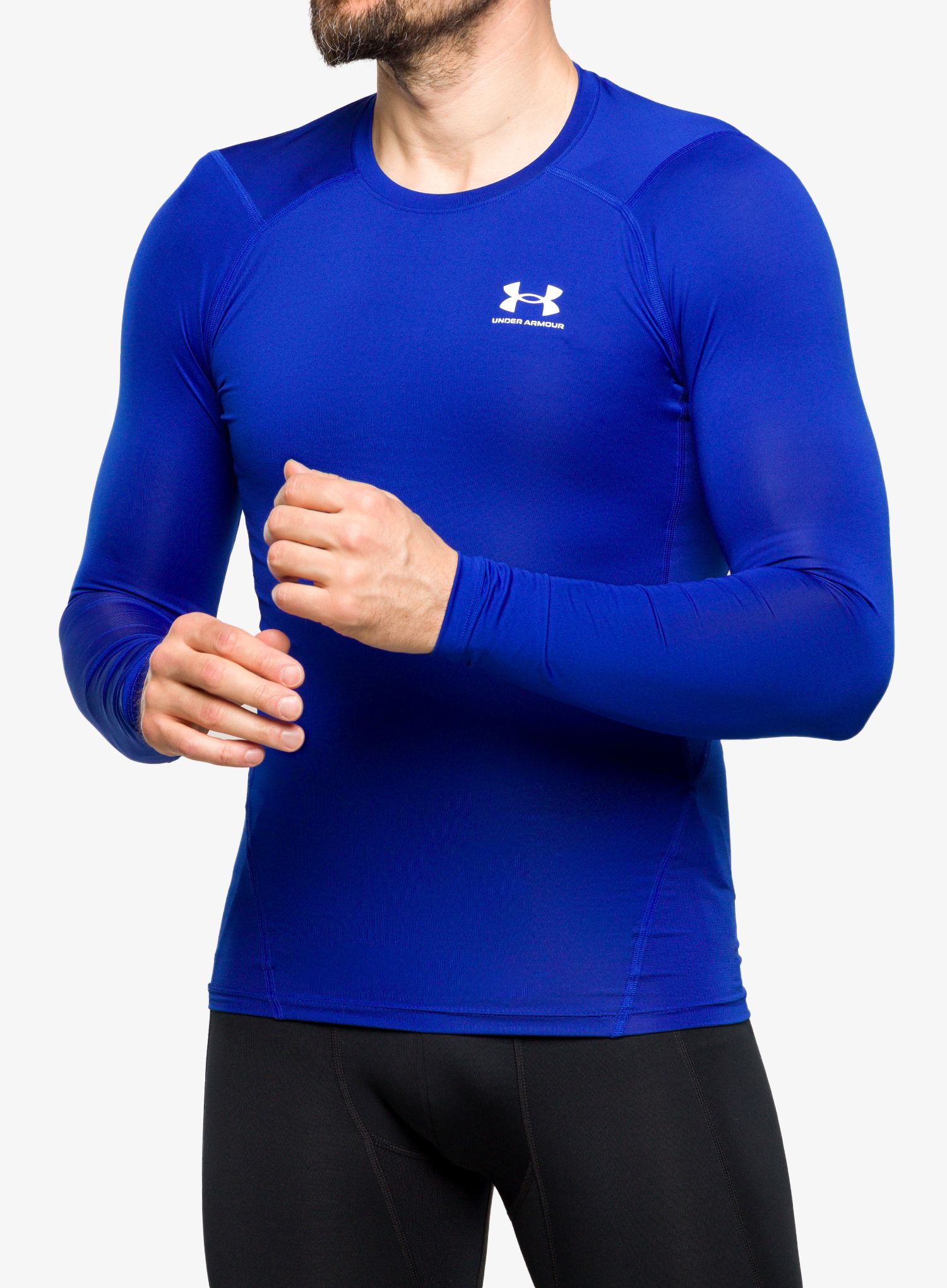 Termo flis jopa Under Armour HG Armour Comp LS - royal/white
