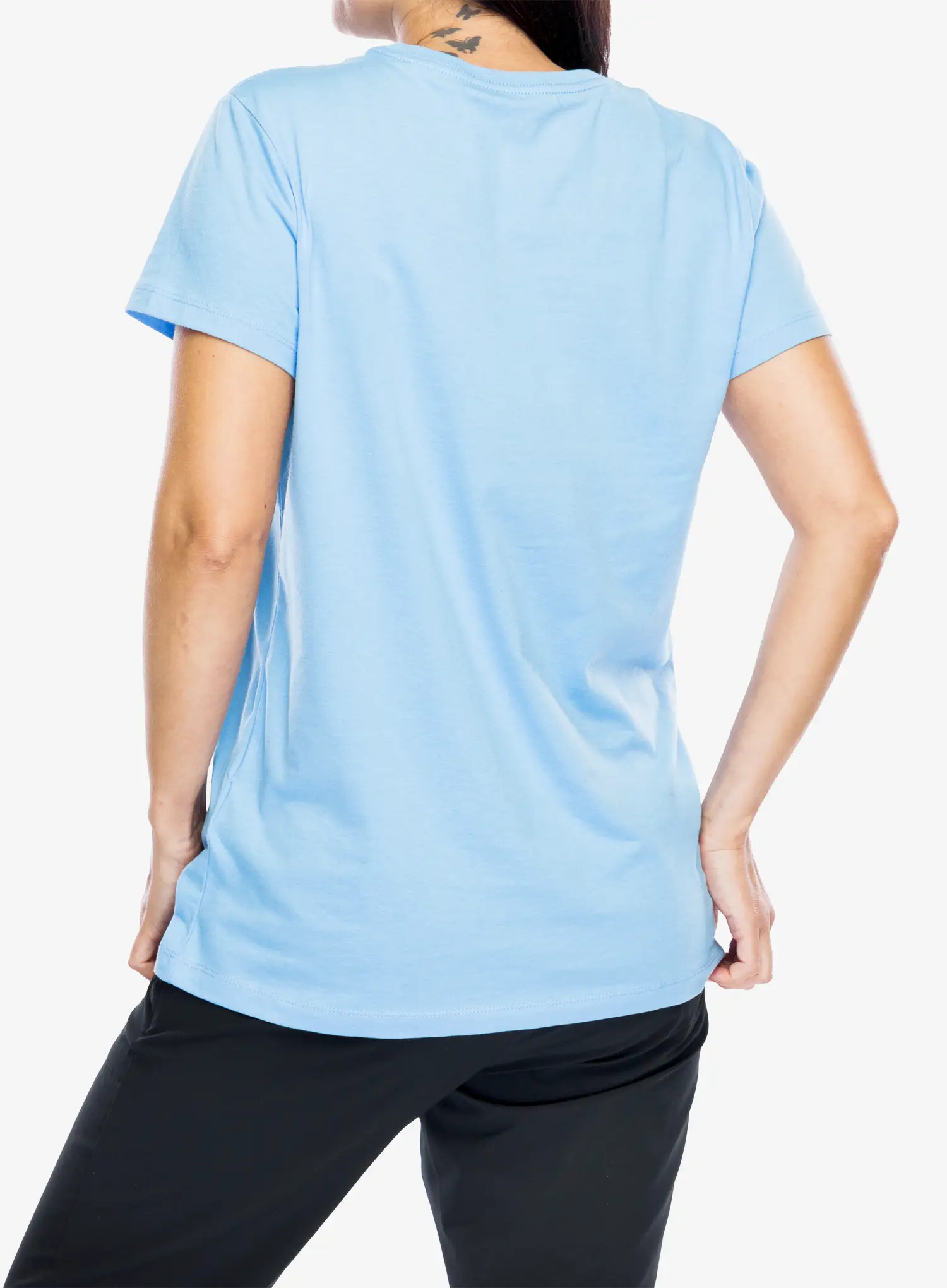 Ženska bombažna majica Under Armour Live Sportstyle Graphic SSC - horizon blue/white